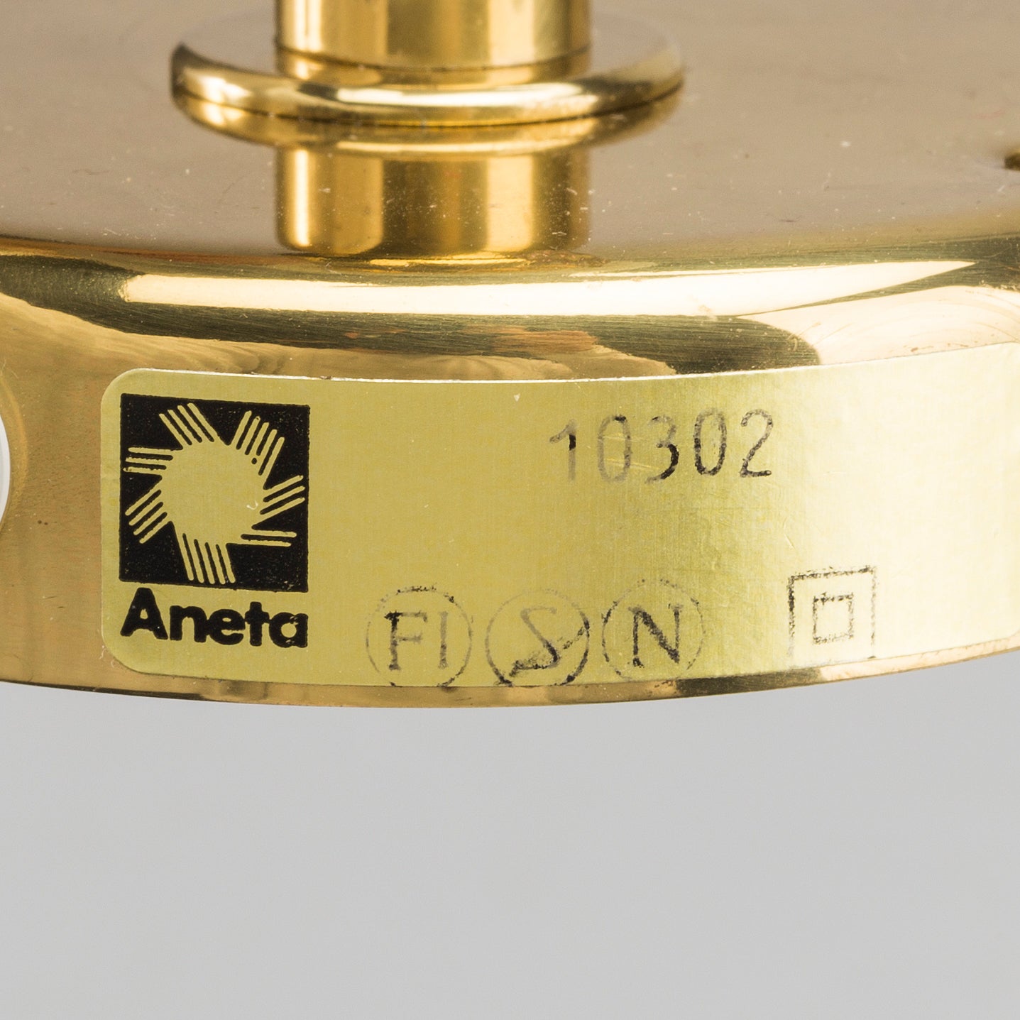 Aneta wall lights brass Sweden 1970