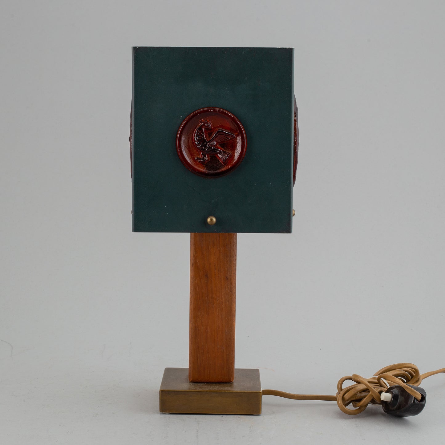 Einar Backstrom & Erik Holland signed table lamp Sweden 1960