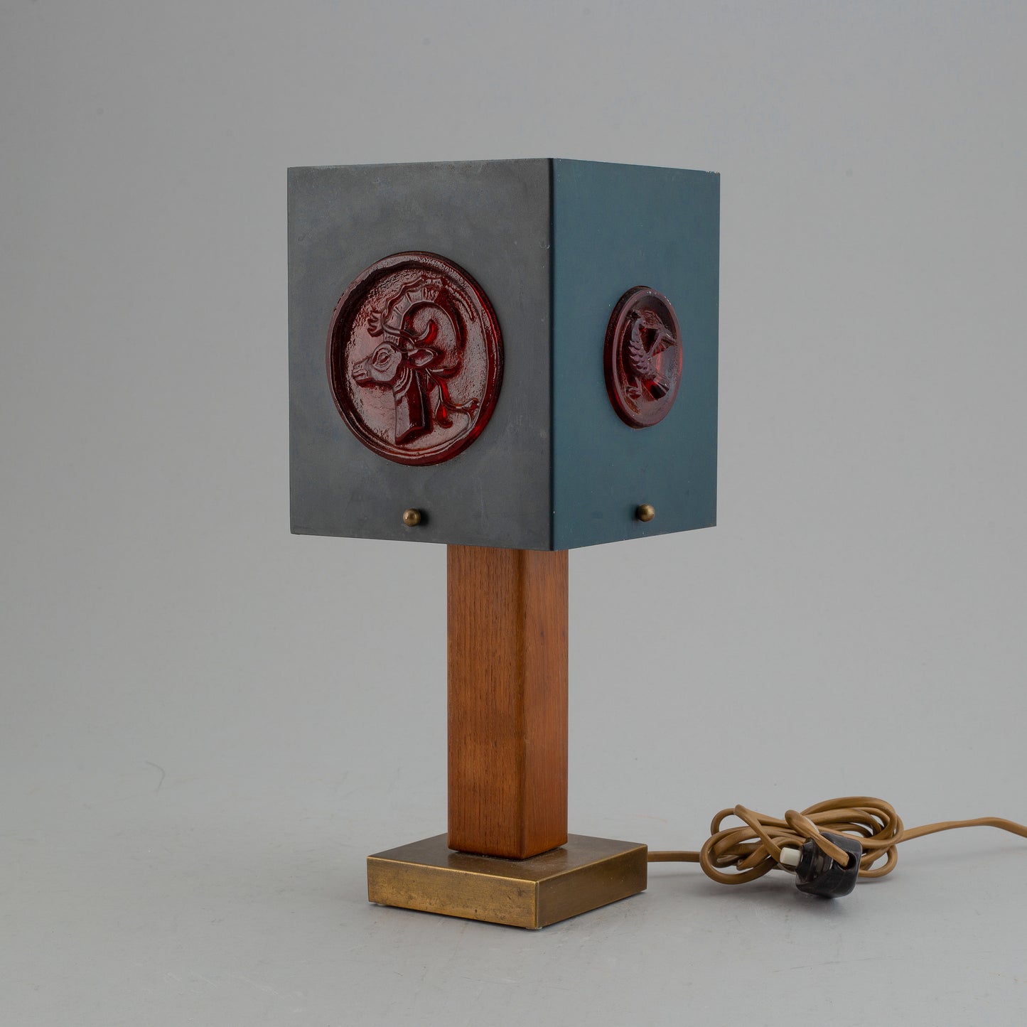 Einar Backstrom & Erik Holland signed table lamp Sweden 1960