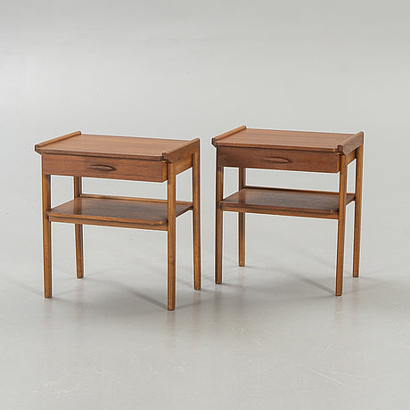 Teak Nightstands a Pair Anonymous Sweden, 1960