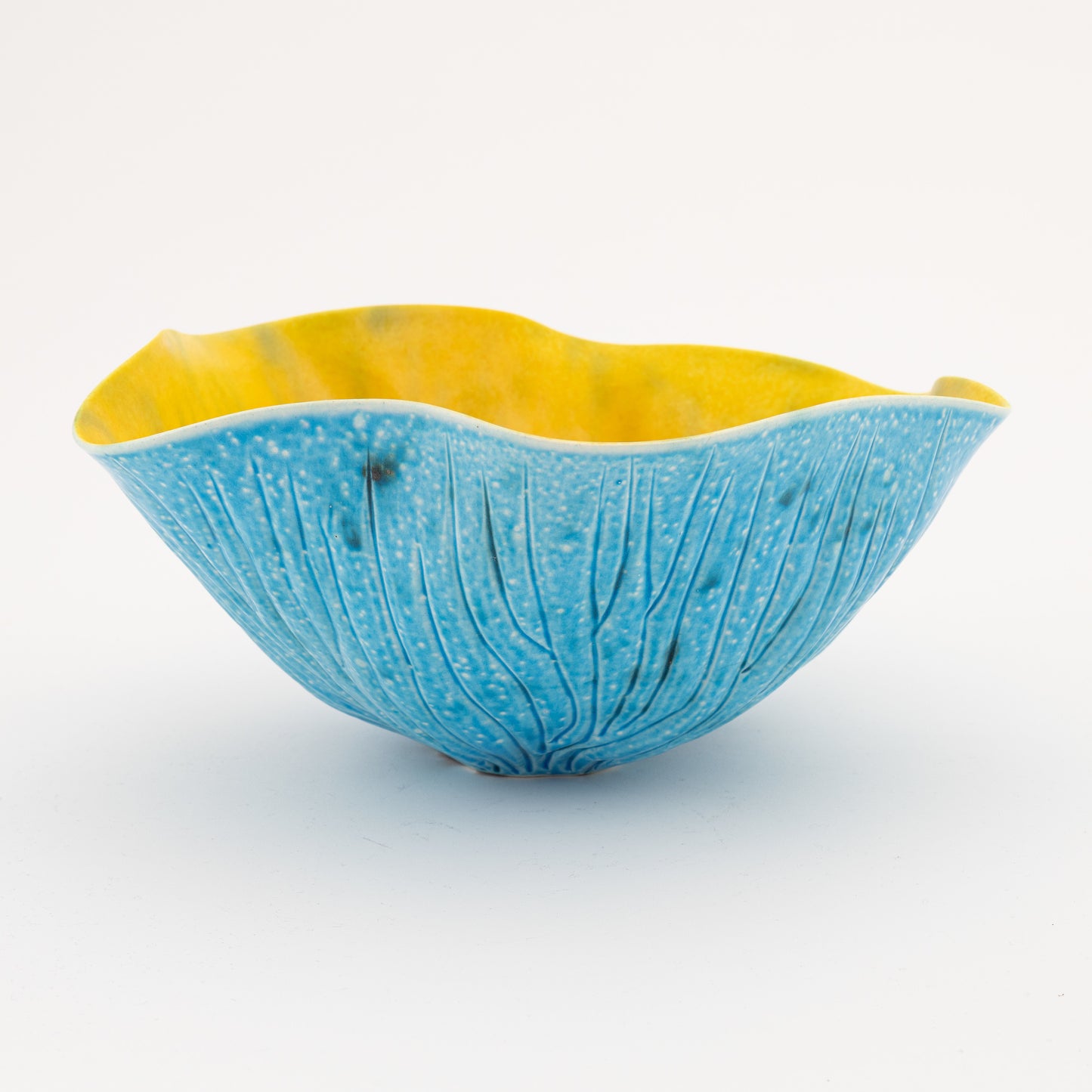 Unique Ceramic Bowl by Per Hammarström, Sweden 1980 Signed Per.H
