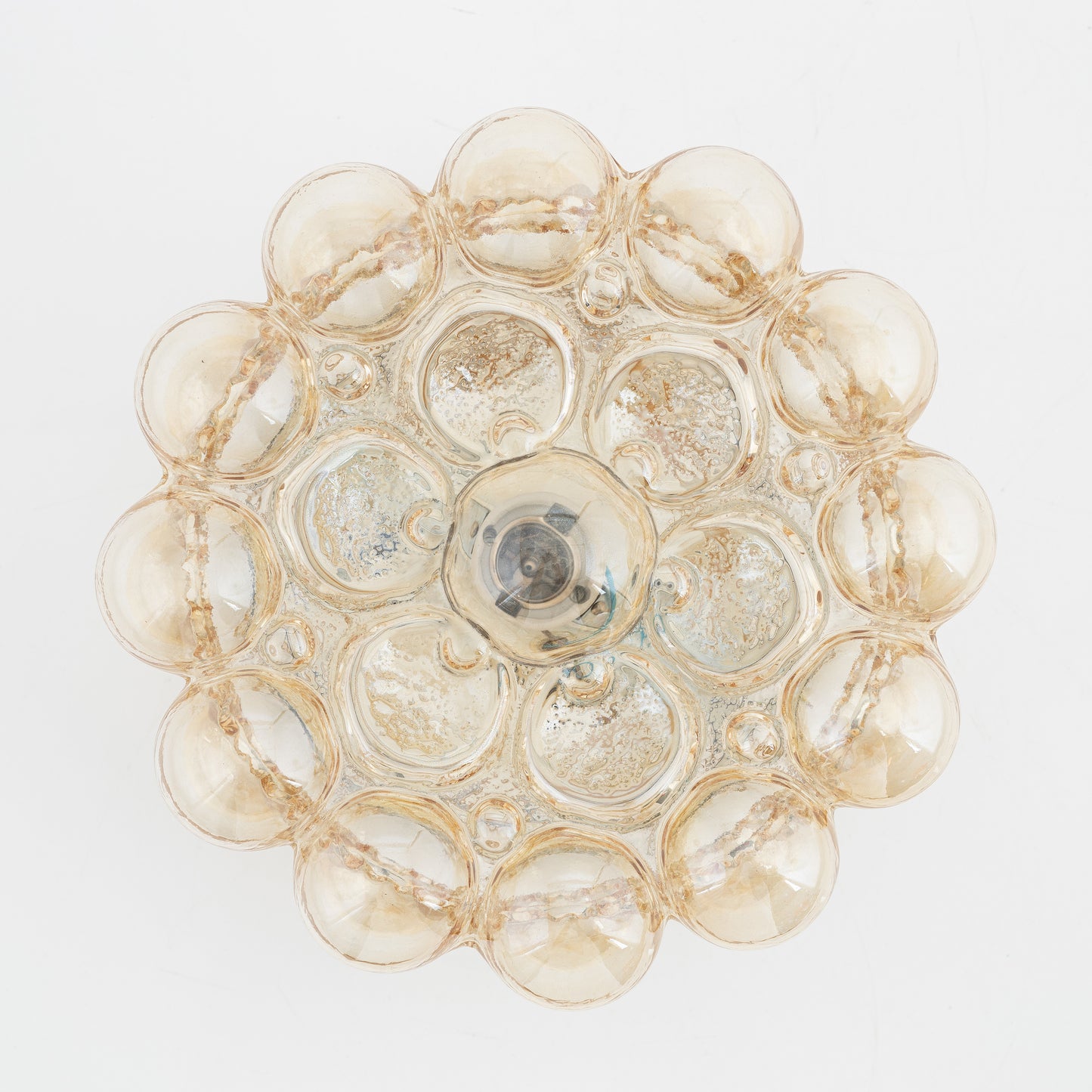 Helena Tynell glass ceiling light for Linburg germany 1960
