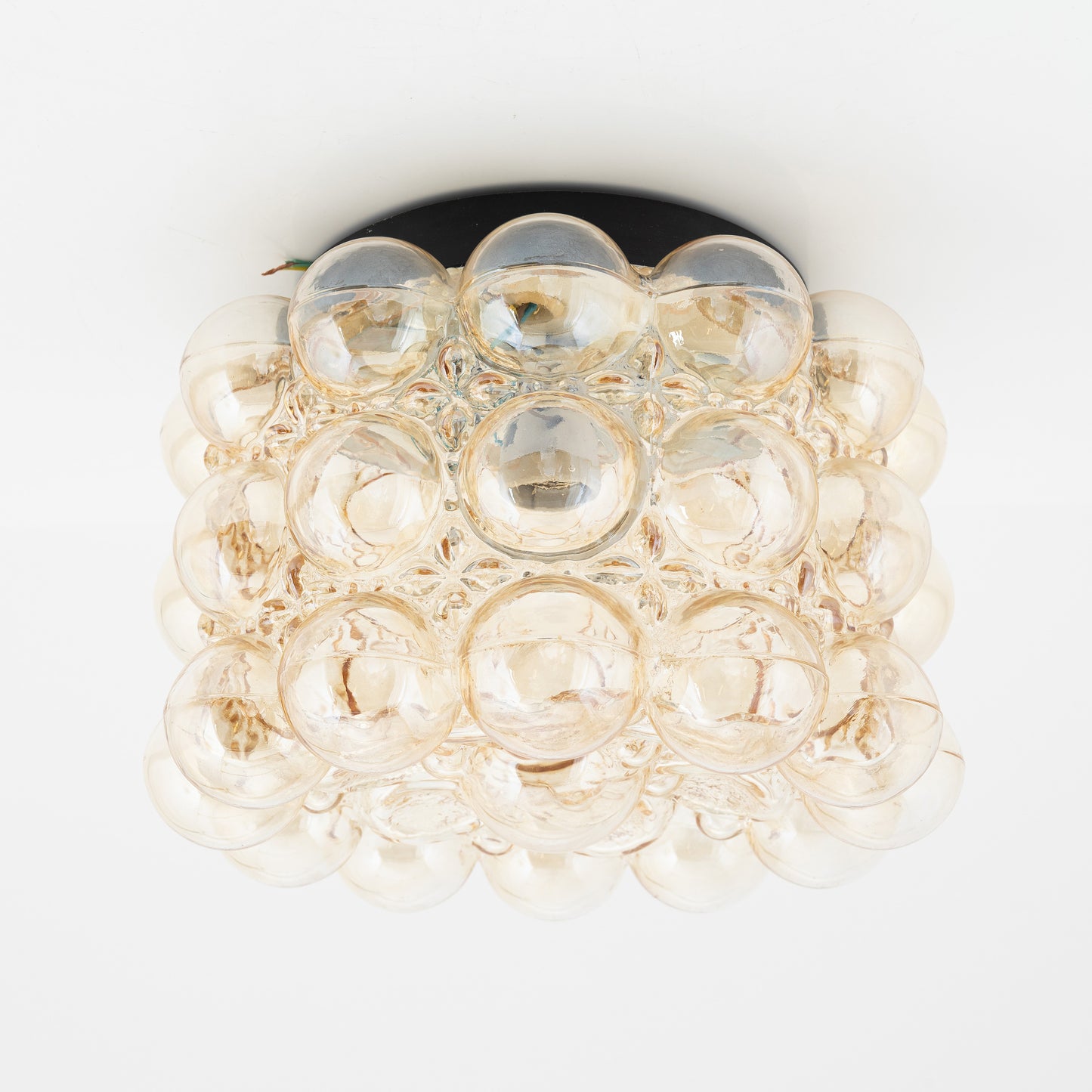 Helena Tynell glass ceiling light for Linburg germany 1960