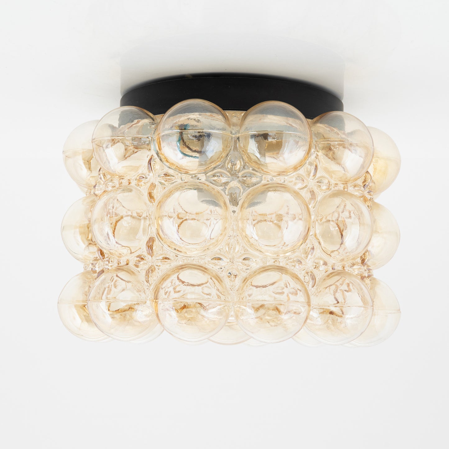 Helena Tynell glass ceiling light for Linburg germany 1960
