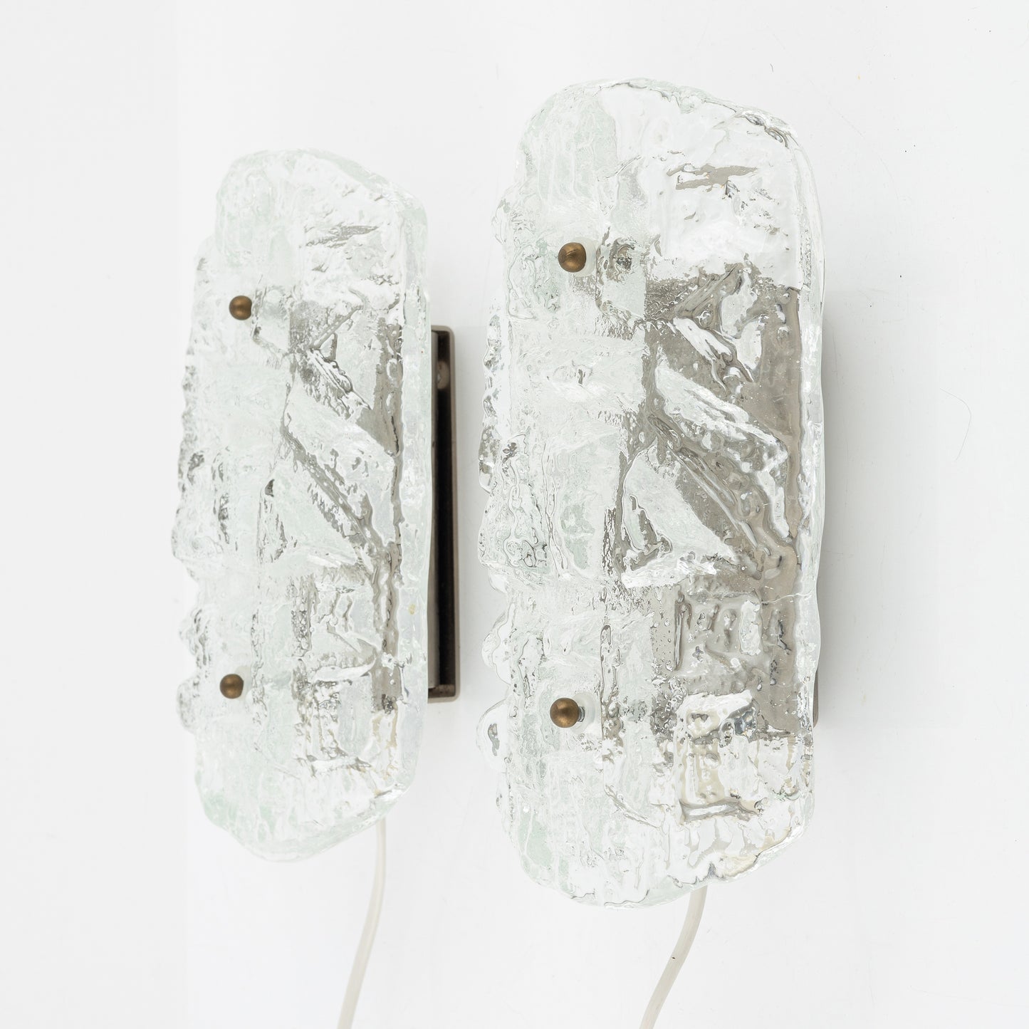 Wall Lights by Orrefors set of 2 , Sweden, 1970