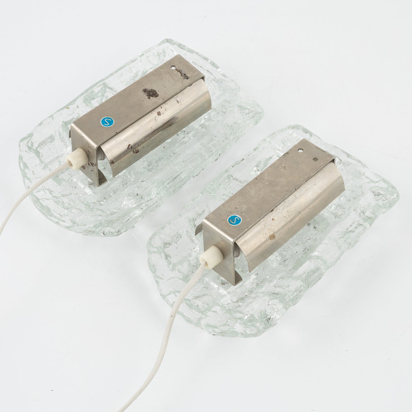 Wall Lights by Orrefors set of 2 , Sweden, 1970