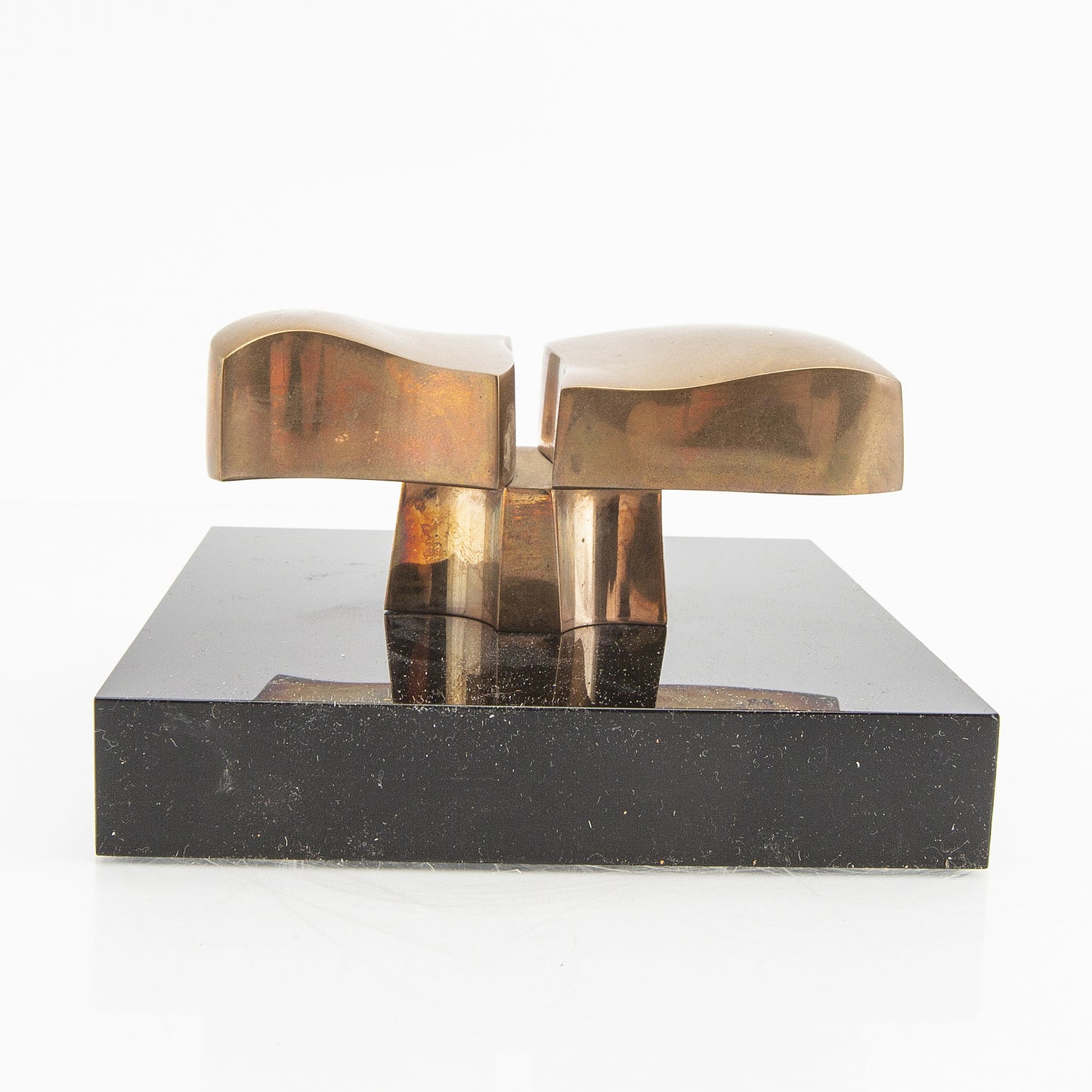 Jose Luis Sanchez Solid Bronze Sculpture Spain 1970 Signed
