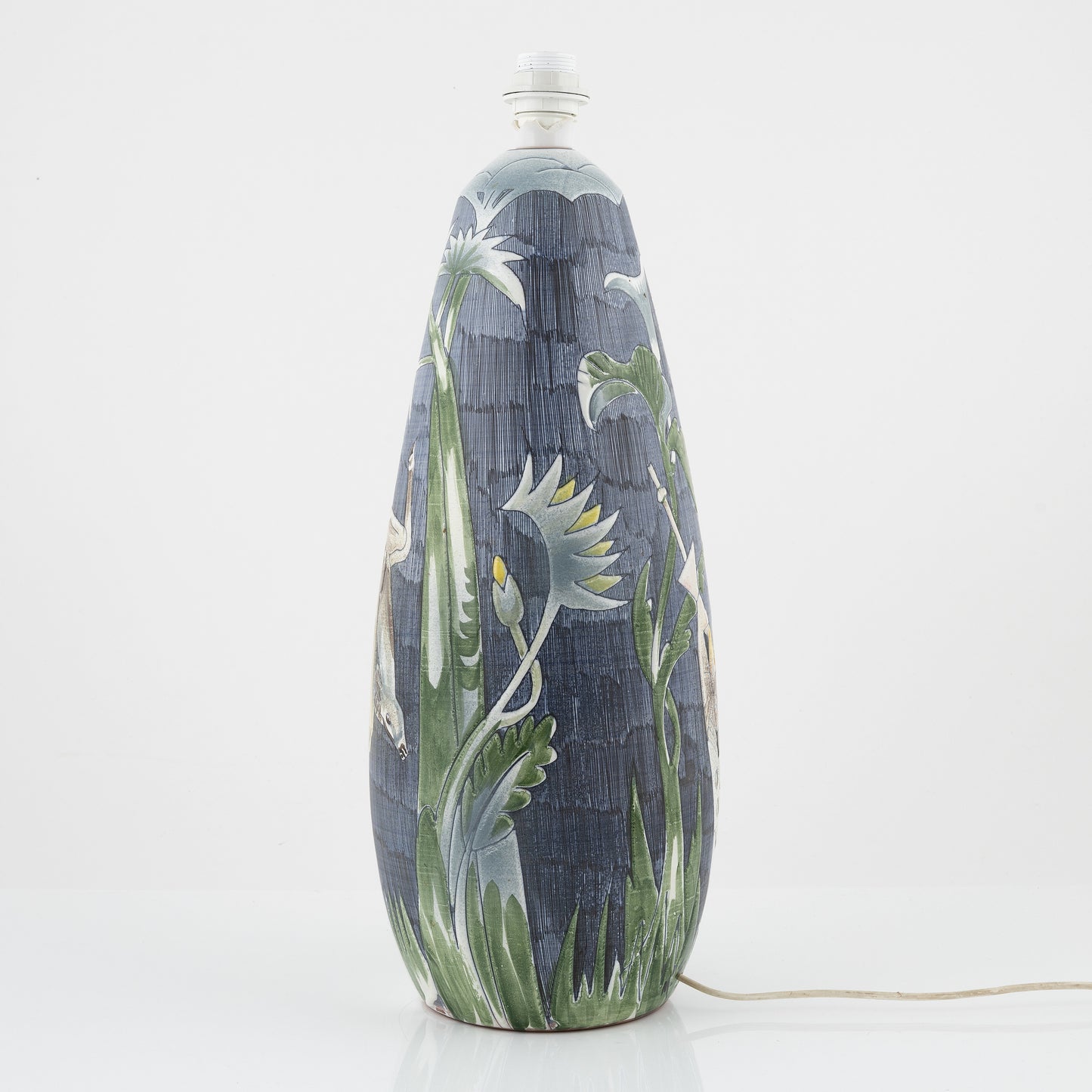 Marian Zawadski lamp Tiglmans ceramic Sweden 1962 Signed
