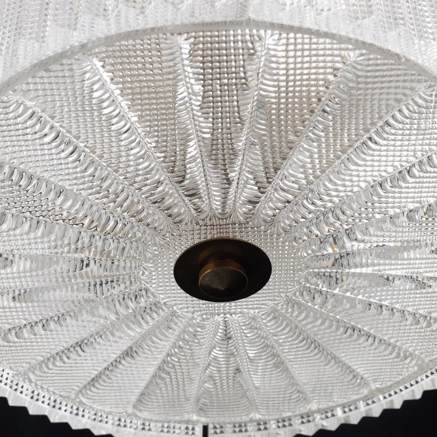 Carl Fagerlund celling lamp for Orrefors Sweden 1960 Labelled