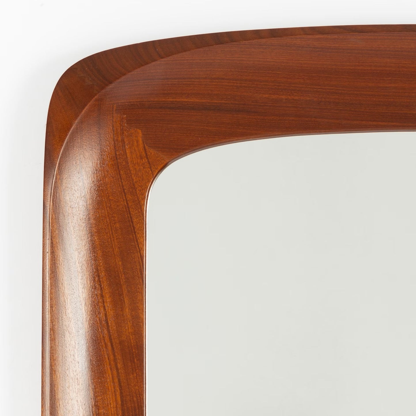 Ake Fribyter Teak and glass mirror Glas & Tra Sweden 1950 Labelled