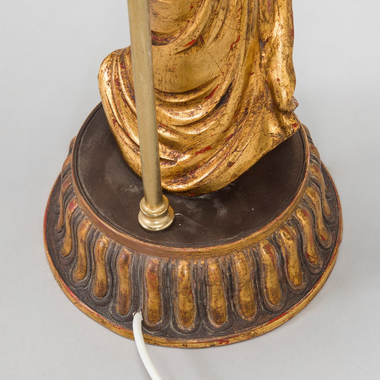 Table Lamps Gilded Pair, Usa 1950s