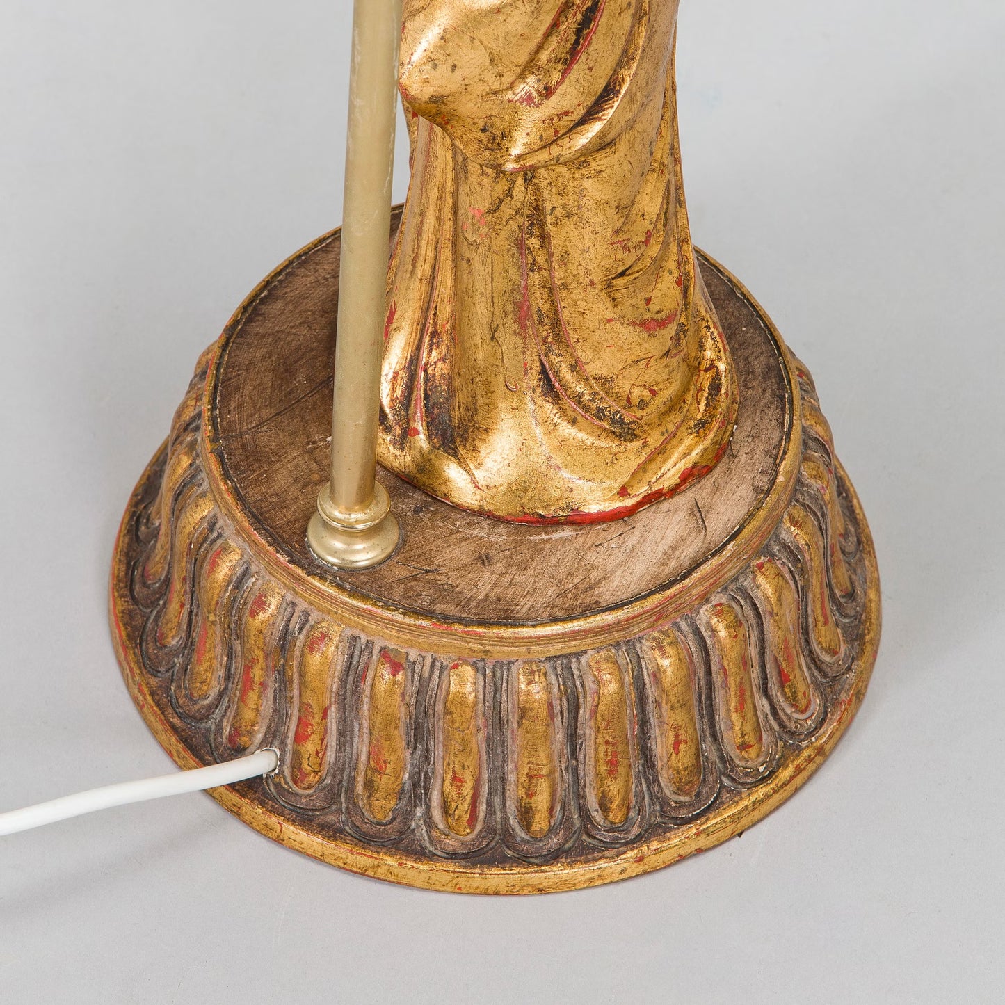 Table Lamps Gilded Pair, Usa 1950s