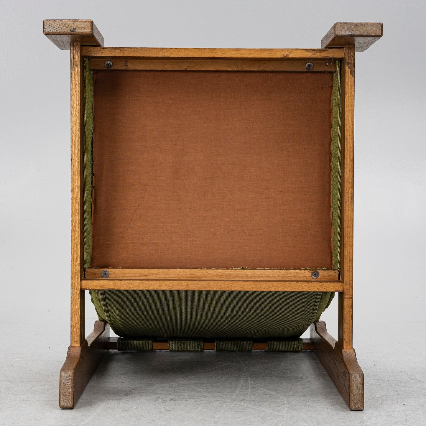 Pierre Chapo Style Armchair in Oak Brutalist France 1960s