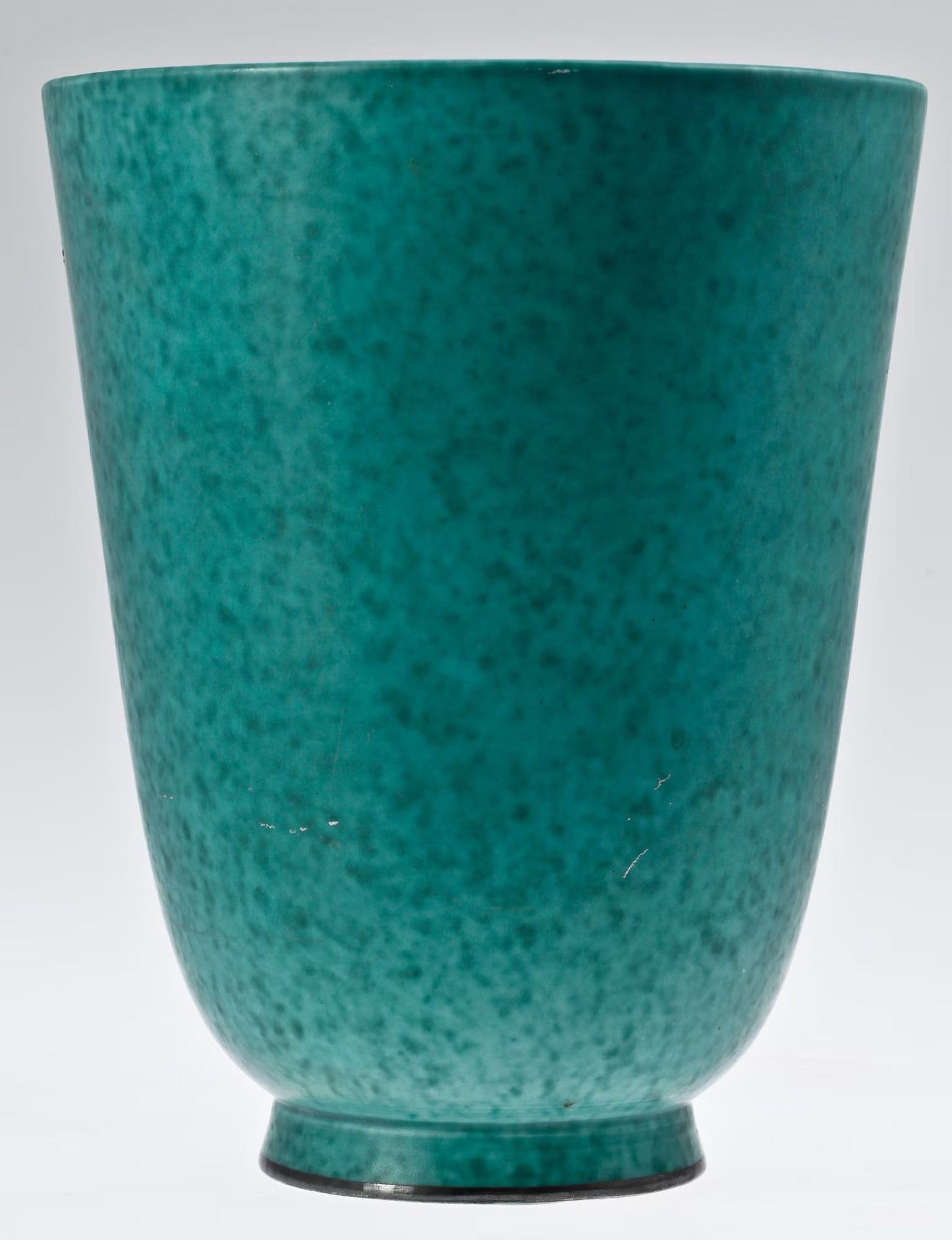 Wilhelm Kage Vase ceramic ‘Argenta’ for Gustavsberg Sweden 1940s Marked