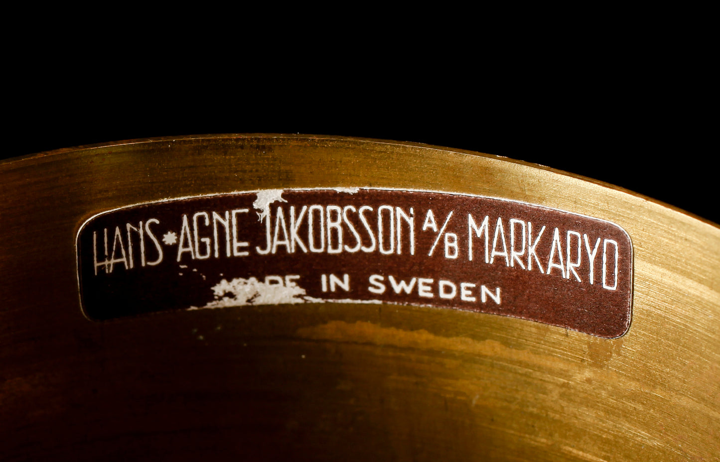 Hans Agne Jakobsson Brass Ceiling Lights T487 Pendant by AB Markaryd Sweden 1960