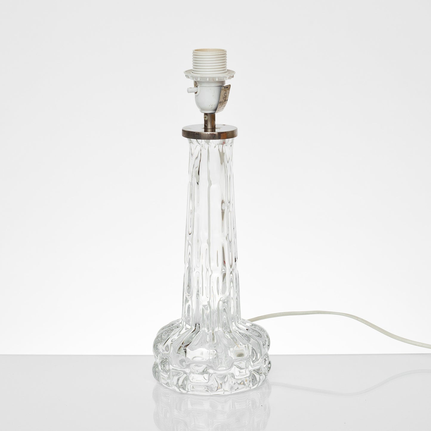 Carl Fagerlund for Orrefors Glass Table Lamp Model 'RD'