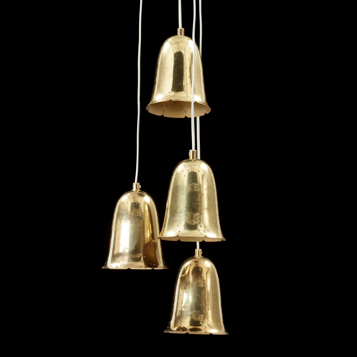Borens Boras Pendant Lights in brass Sweden 1960