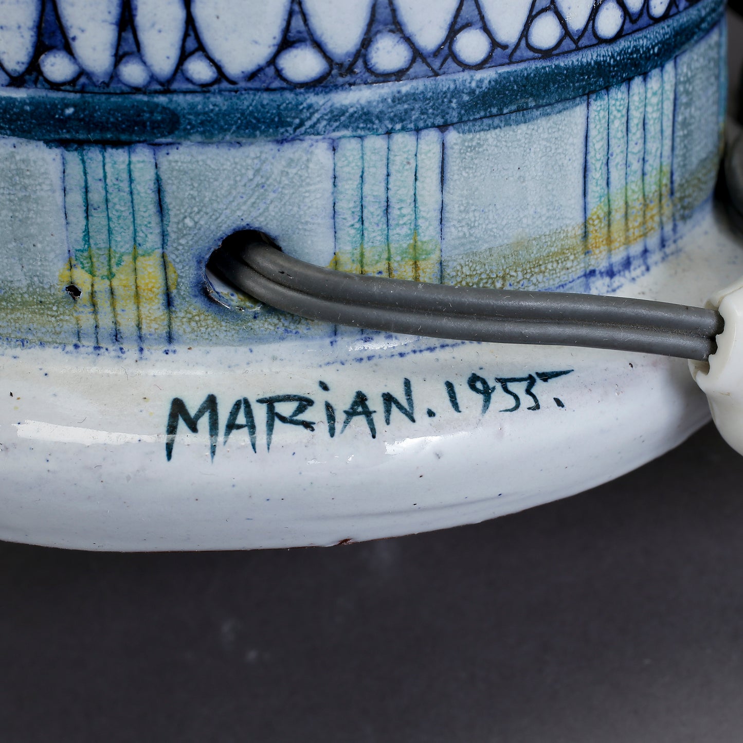 Table lamps by Marian Zawadzki for Tilgmans Sweden 1950 Signed