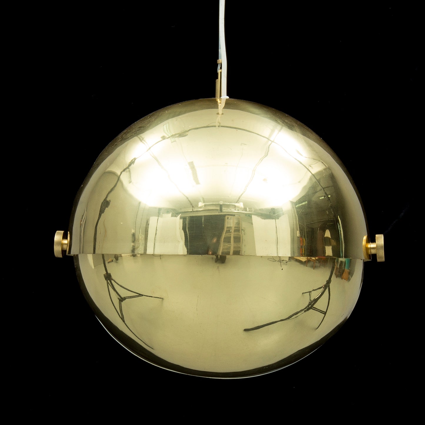 Brass Adjustable Sphere Light by Münchner Werkstätten, Germany, 1970
