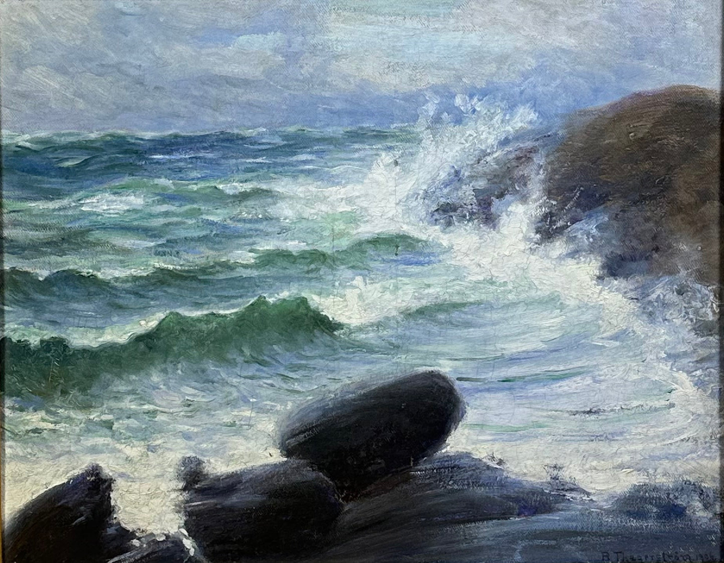 Robert Thegerström Painting oil on canvas signed and dated 1906