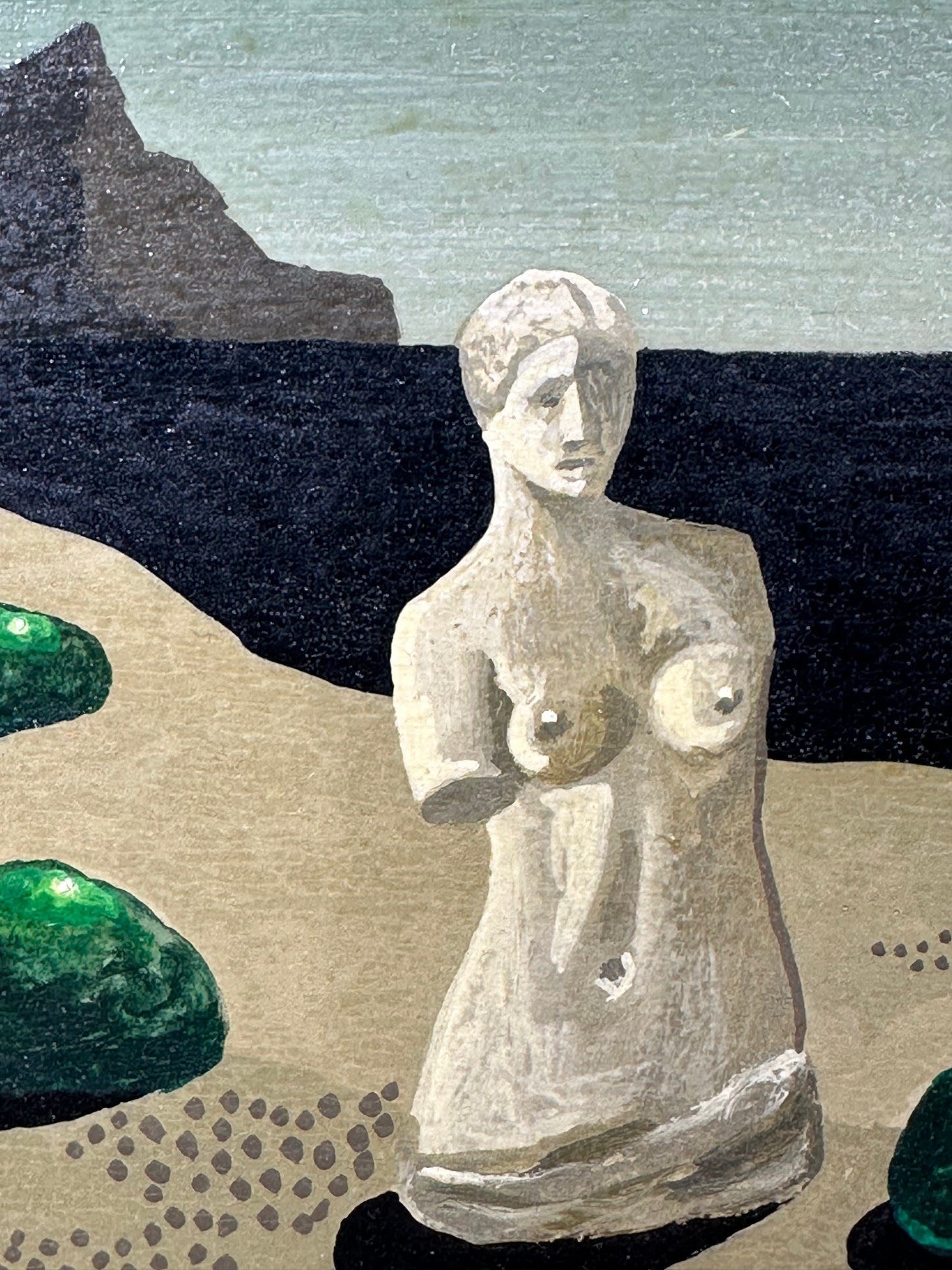 ERIC CEDERBERG oil on board Still life Beach in moonlight signed and dated 1967
