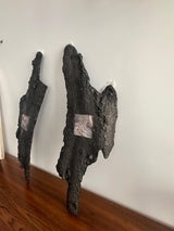 Pair of Wall Lights Cast Bronze and Amethyst, France, 1970
