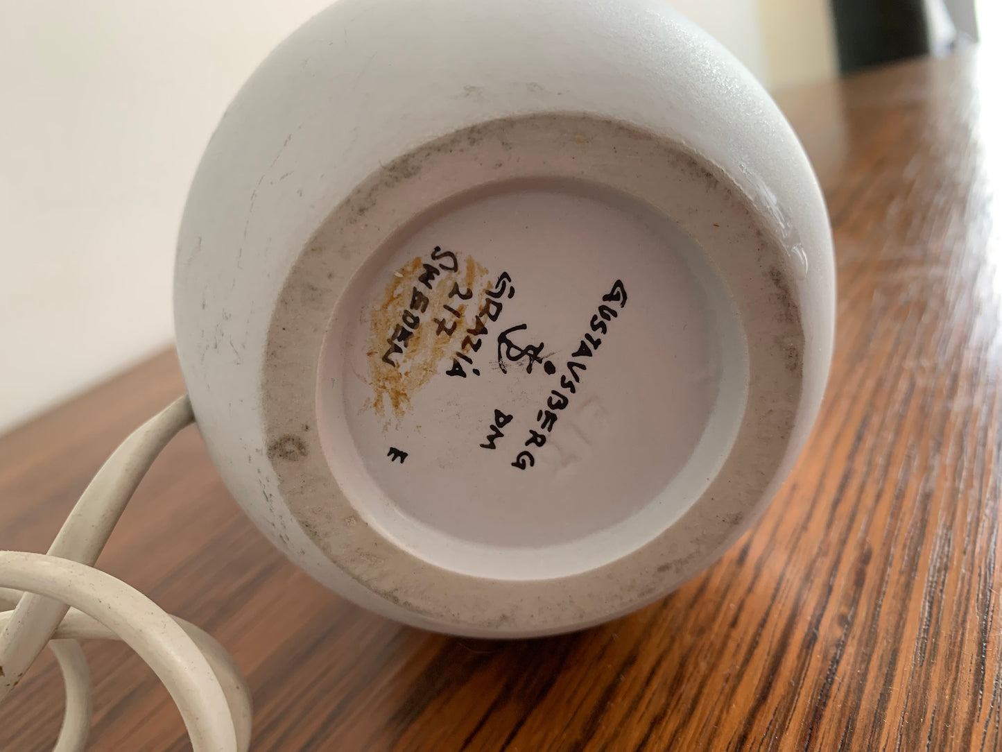 Stig Lindberg 'Grazia' for Gustavsberg Table Lamp Sweden 1960 Signed