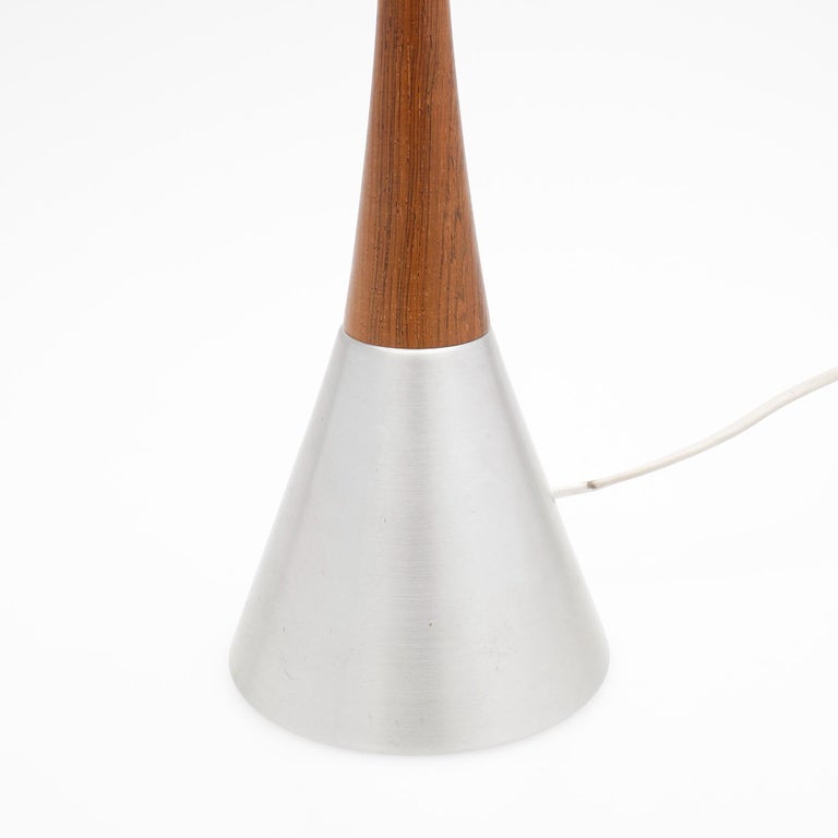 Table lamps by Bergboms Belysning a pair teak /metal sweden 1970