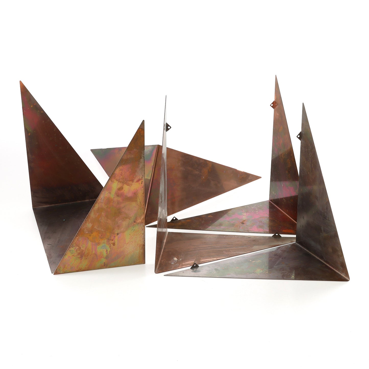 Poul Cadovius Shelves Set of 6 Copper " Butterfly" Denmark, 1950