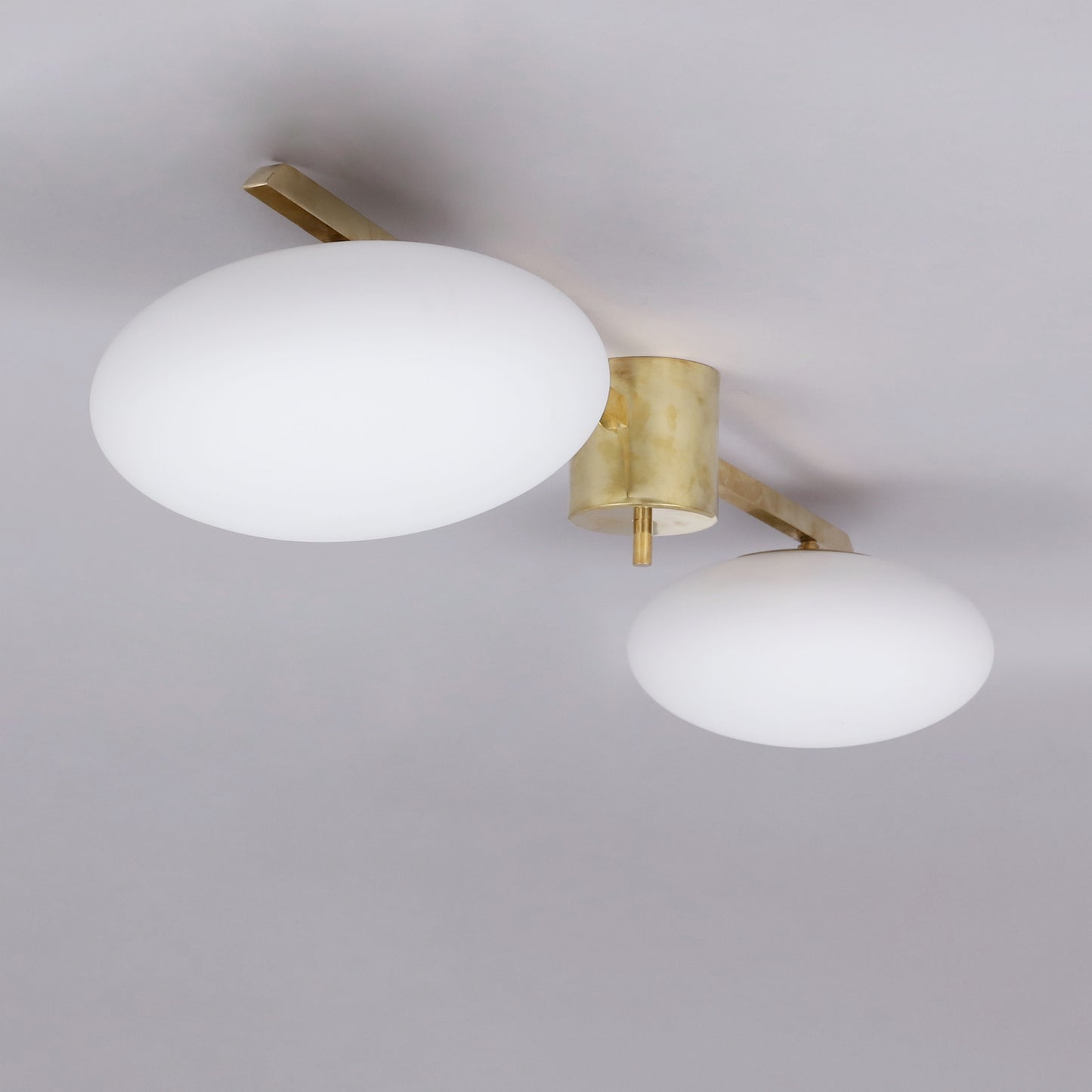 Ceiling Light "2 luna " Italy 1990s