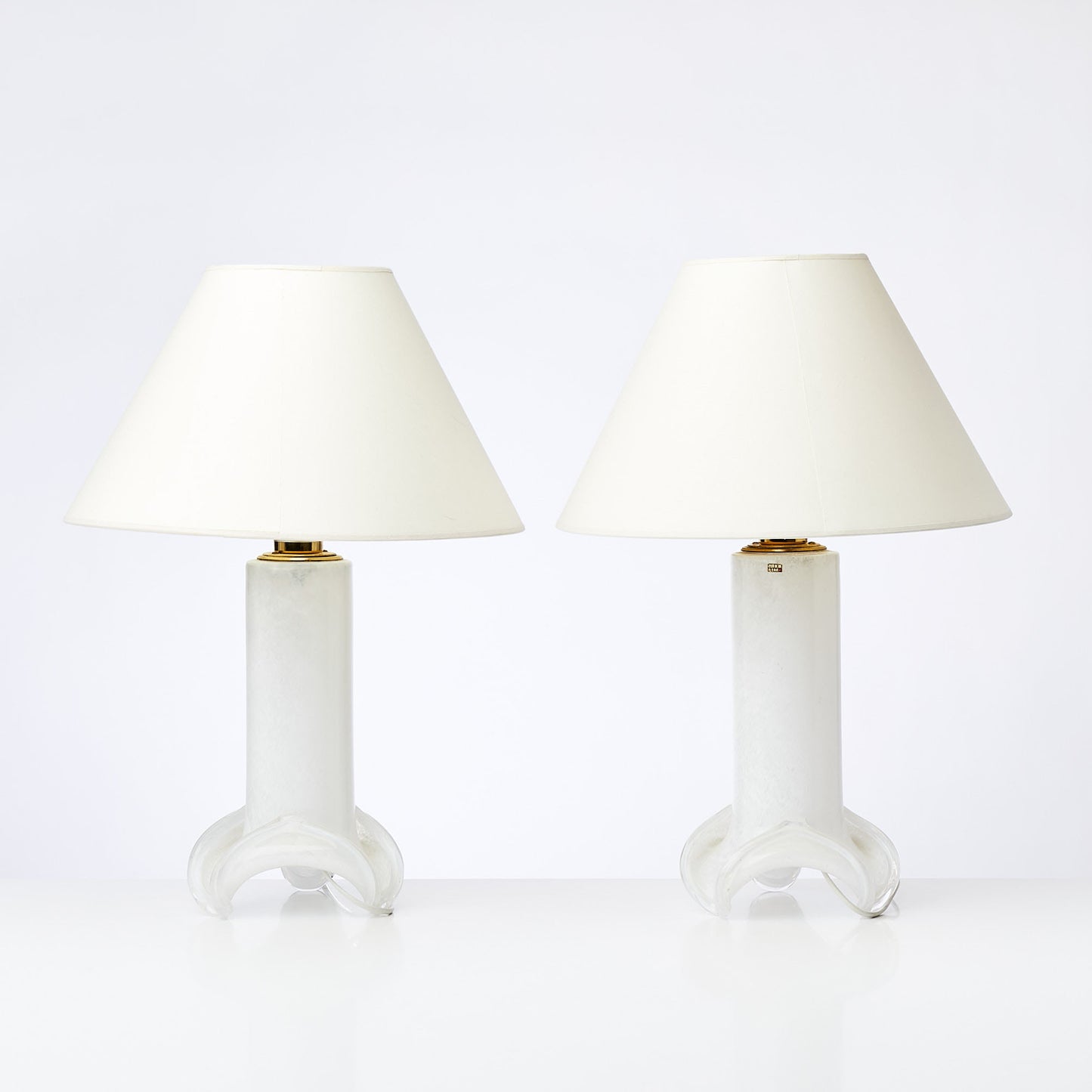 Ateljé Lyktan table lampes Glass by "the studio" Ahus, Sweden 1970