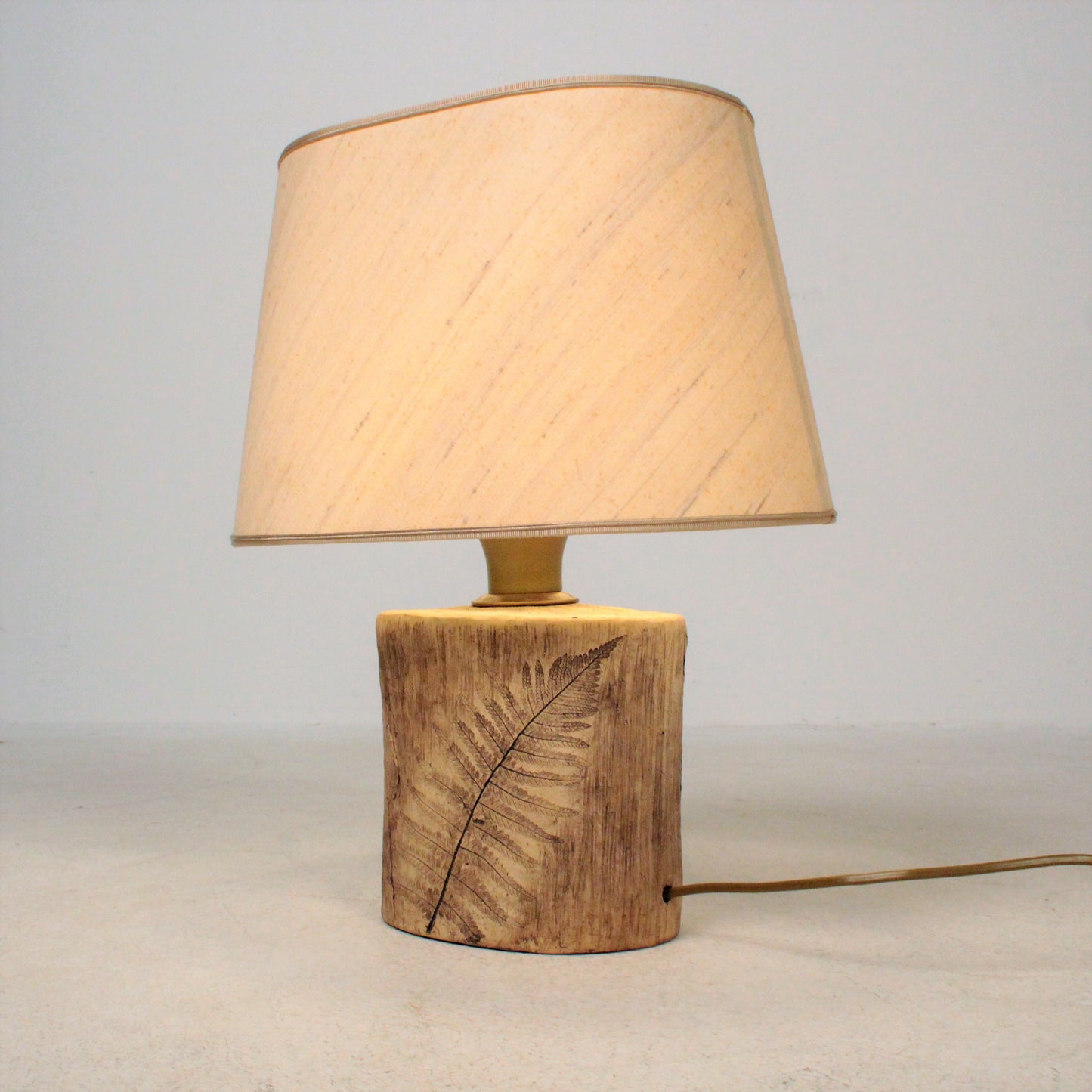 Roger Capron style table lamp a pair in Ceramic France 1960