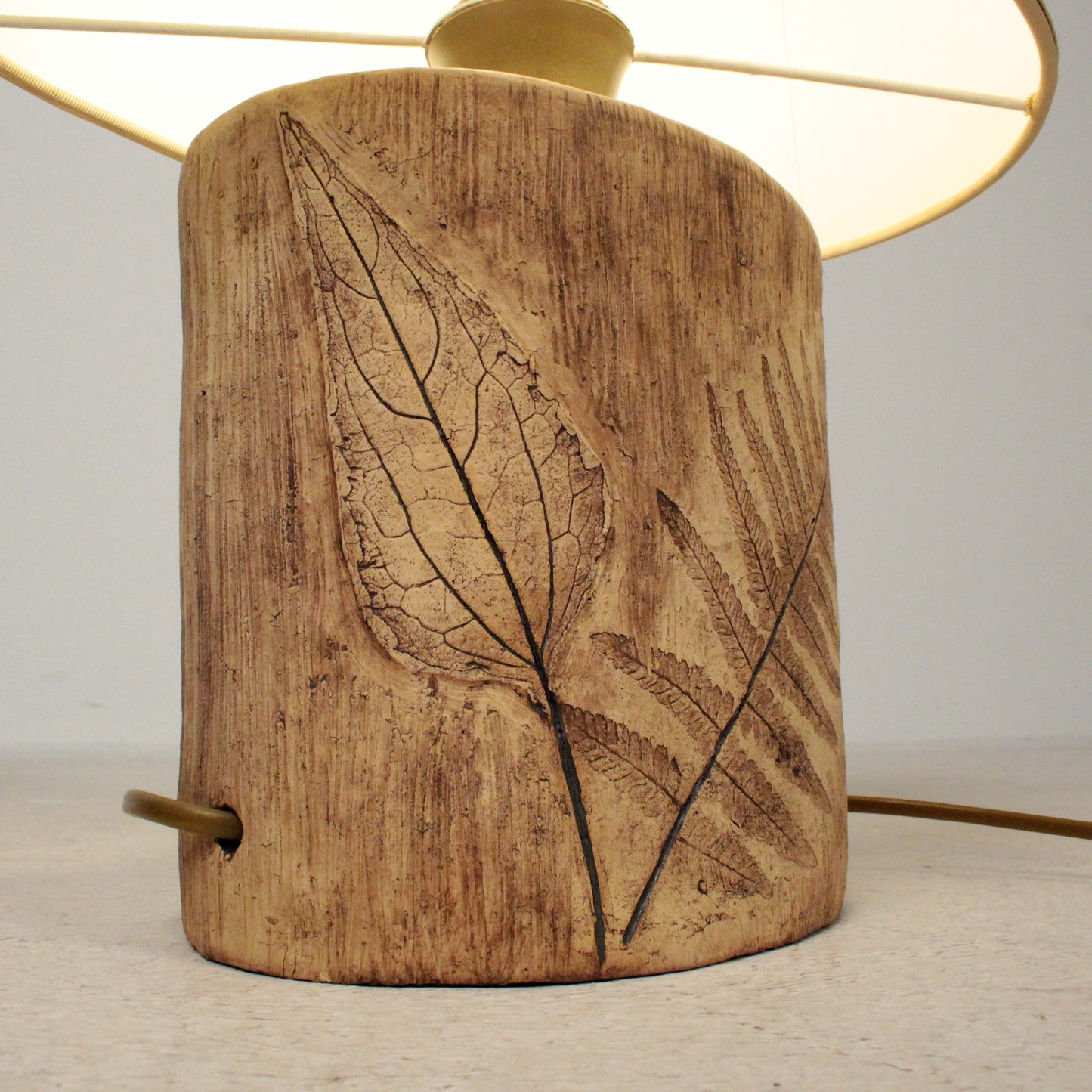 Roger Capron style table lamp a pair in Ceramic France 1960