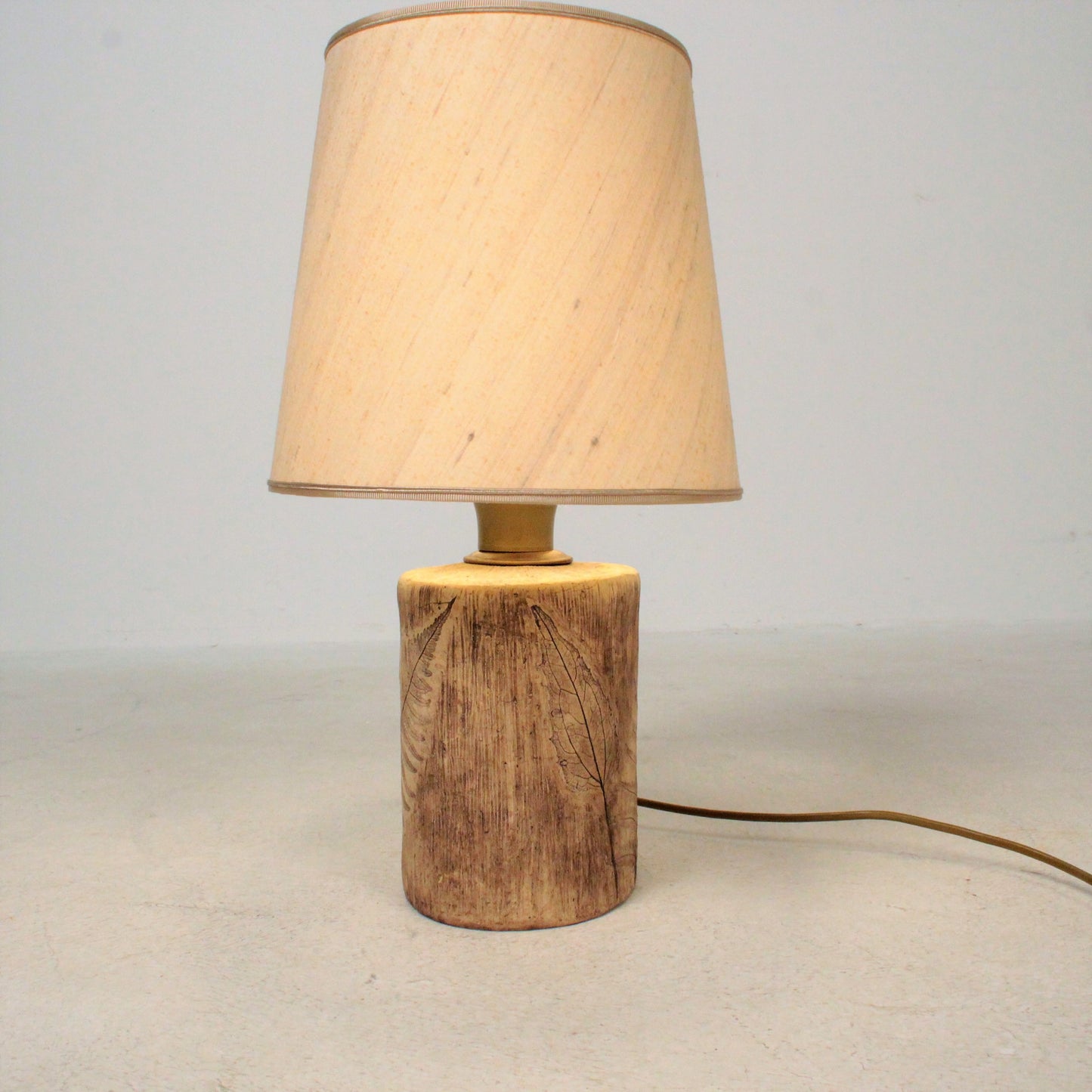 Roger Capron style table lamp a pair in Ceramic France 1960