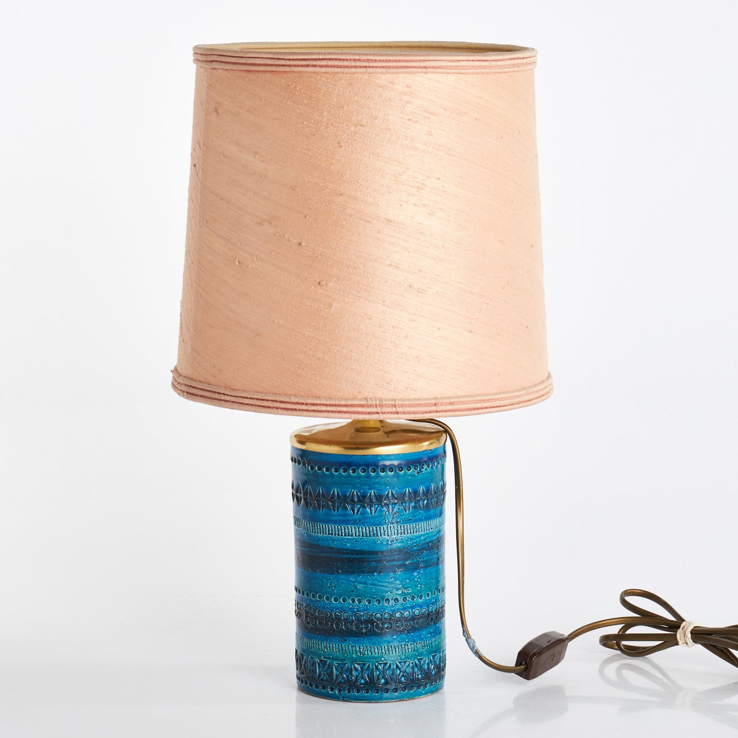 Aldo Londi Table lamp for Bitossi 'Rimini blue' Italy 1960