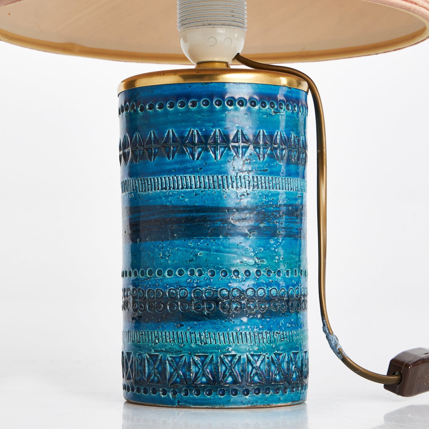 Aldo Londi Table lamp for Bitossi 'Rimini blue' Italy 1960