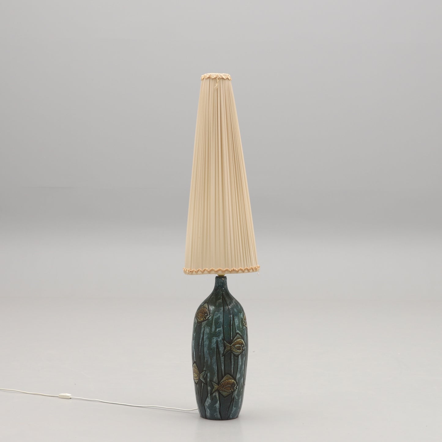 Bonnie Rehnkvist Ceramic table lamp for Torngrens, Falkenberg Sweden 1960