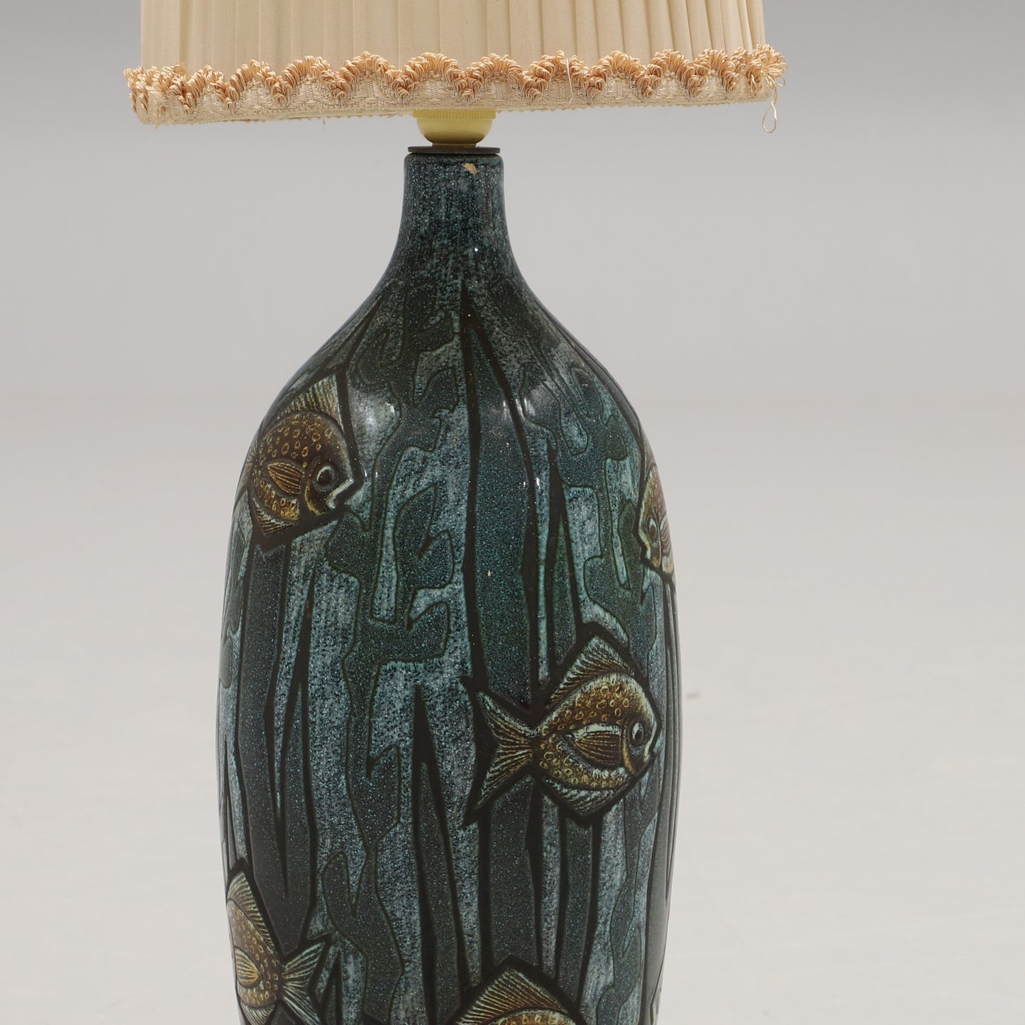 Bonnie Rehnkvist Ceramic table lamp for Torngrens, Falkenberg Sweden 1960