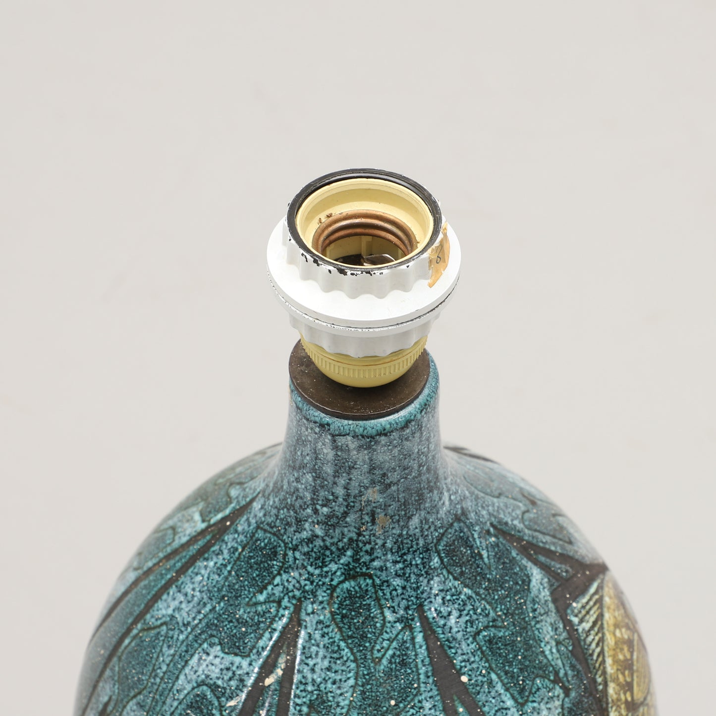 Bonnie Rehnkvist Ceramic table lamp for Torngrens, Falkenberg Sweden 1960