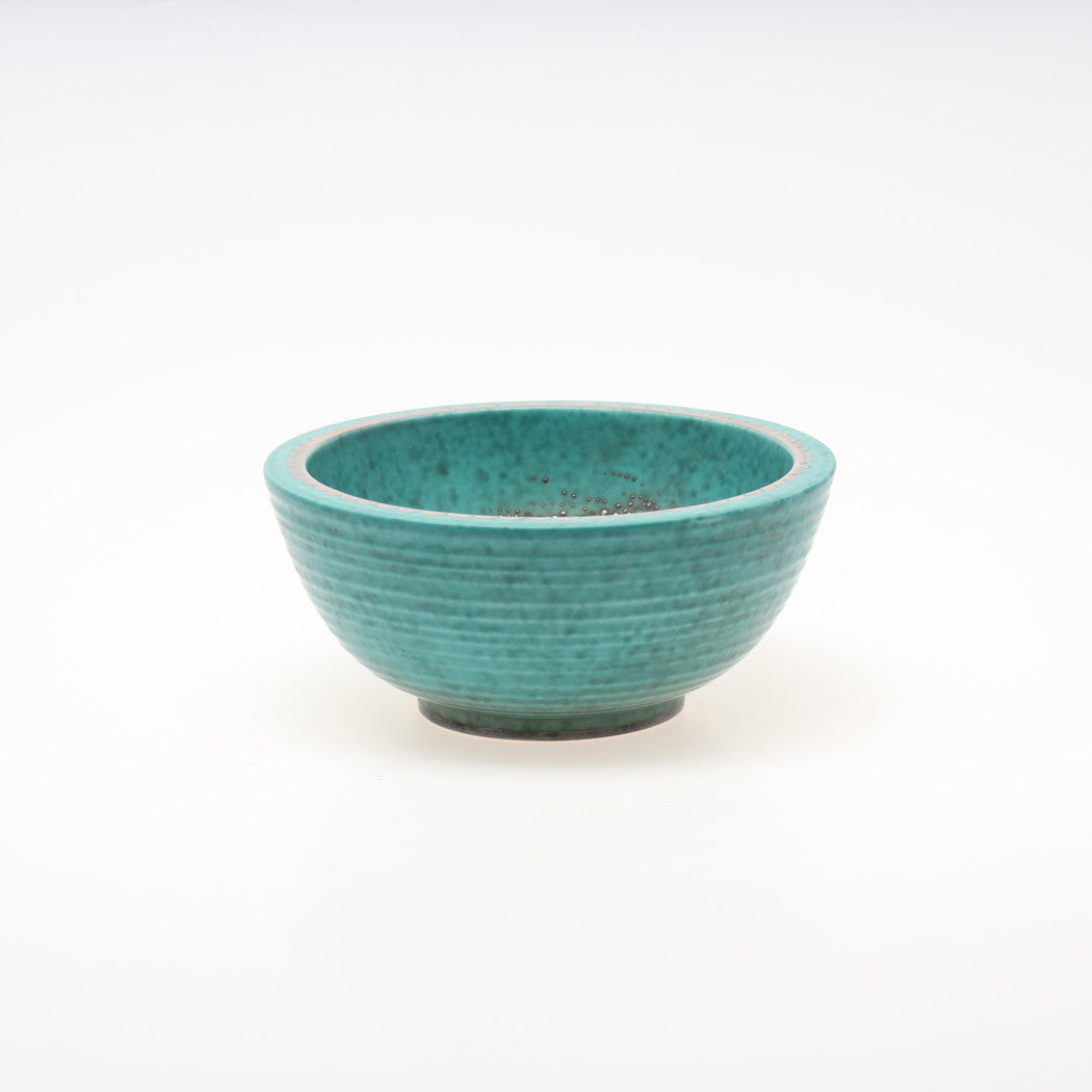 Wilhelm Kage bowl Ceramic and Silver 'Argenta' Gustavsberg Sweden 1940s Marked