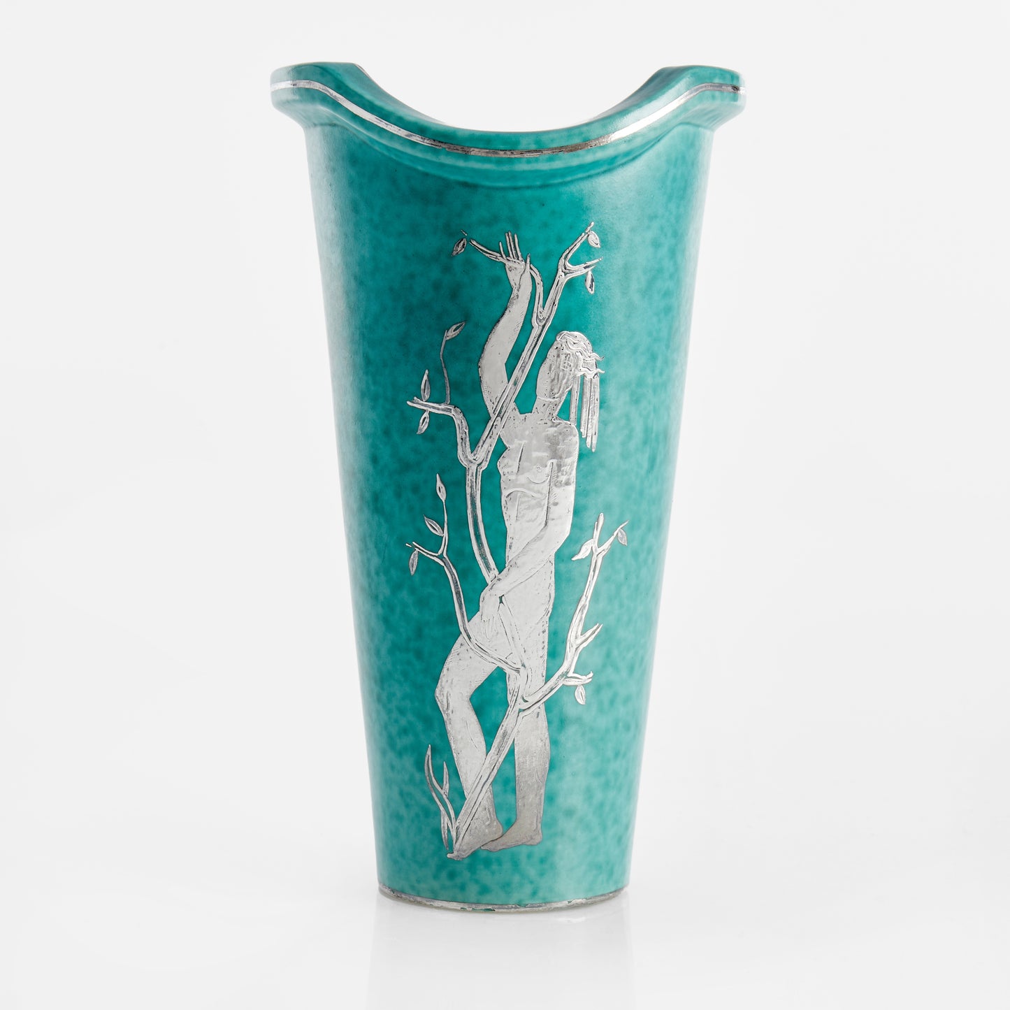 Wilhelm Kage vase 'argenta' for Gustavsberg Sweden 1950