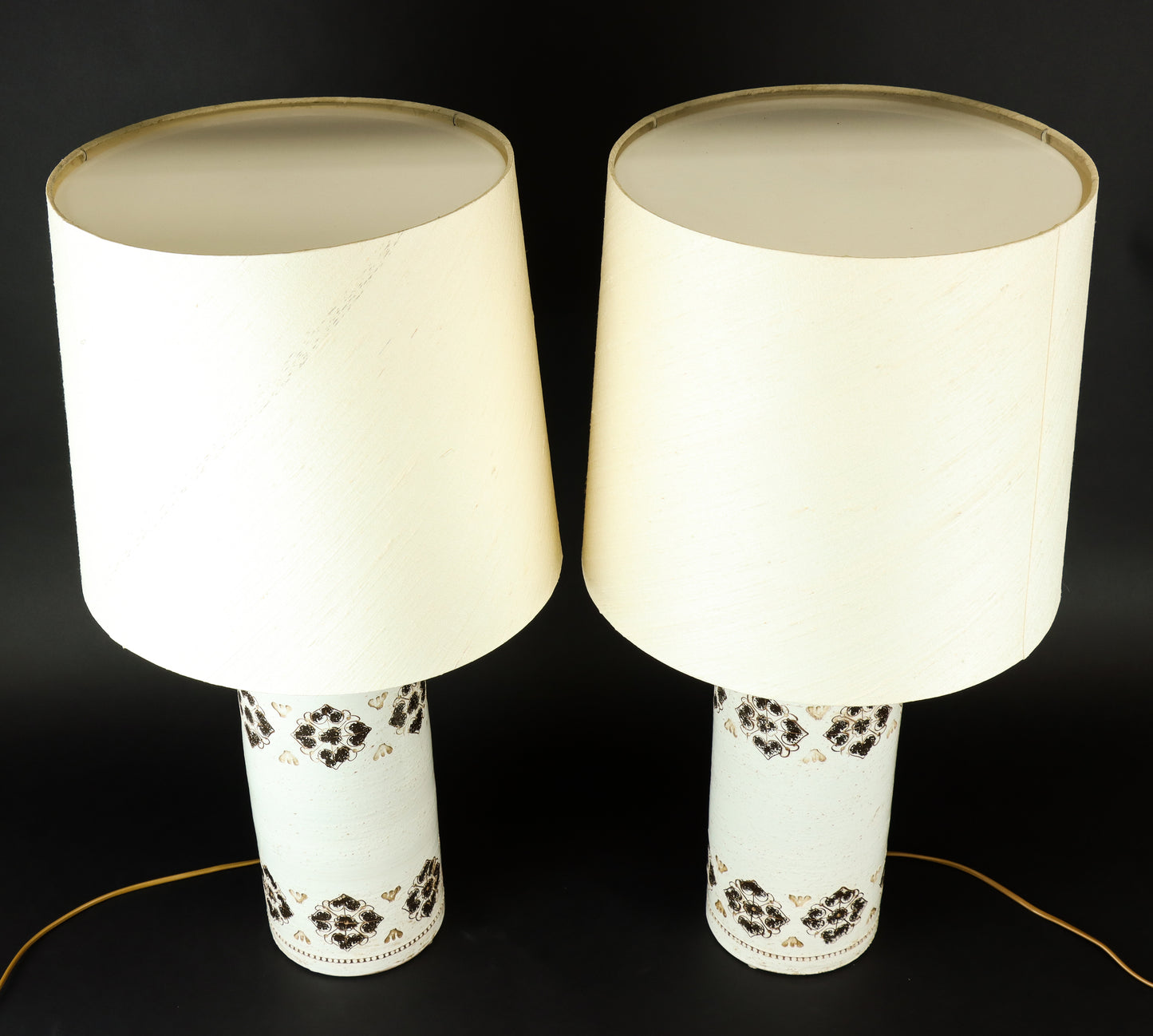 Ceramic Table Lamp Aldo Londi for Bitossi Bergboms a Pair Sweden 1960s Signed
