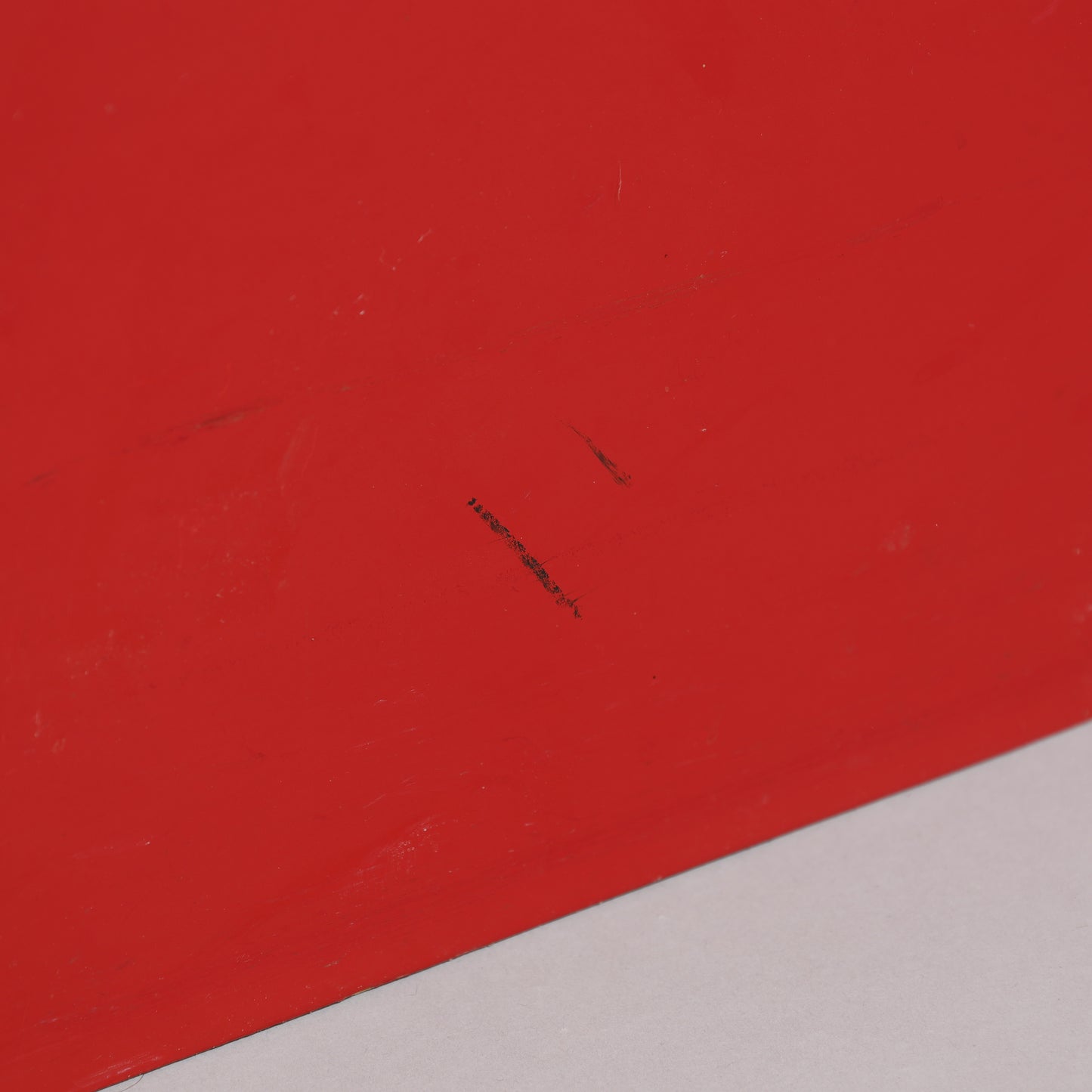 Nightstand Dresser by Asko Finland red lacquer 1960