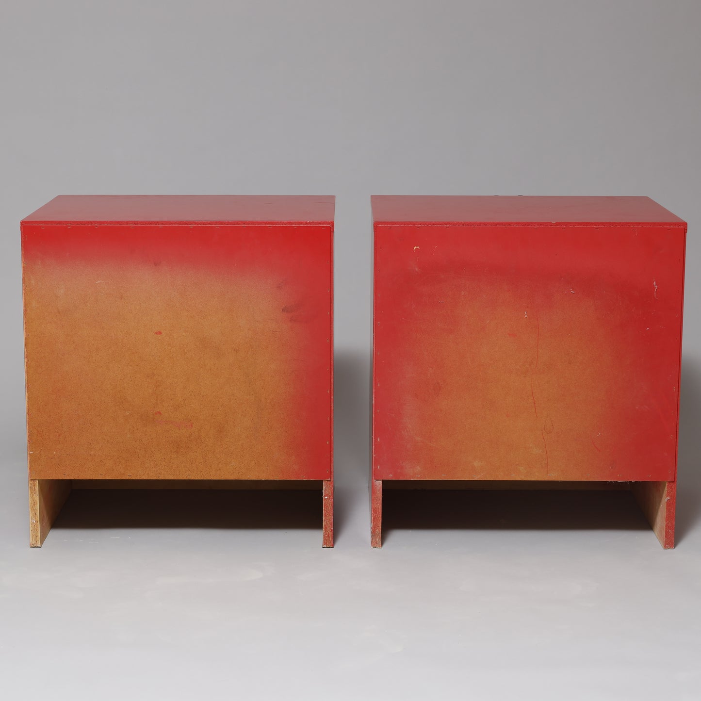 Nightstand Dresser by Asko Finland red lacquer 1960