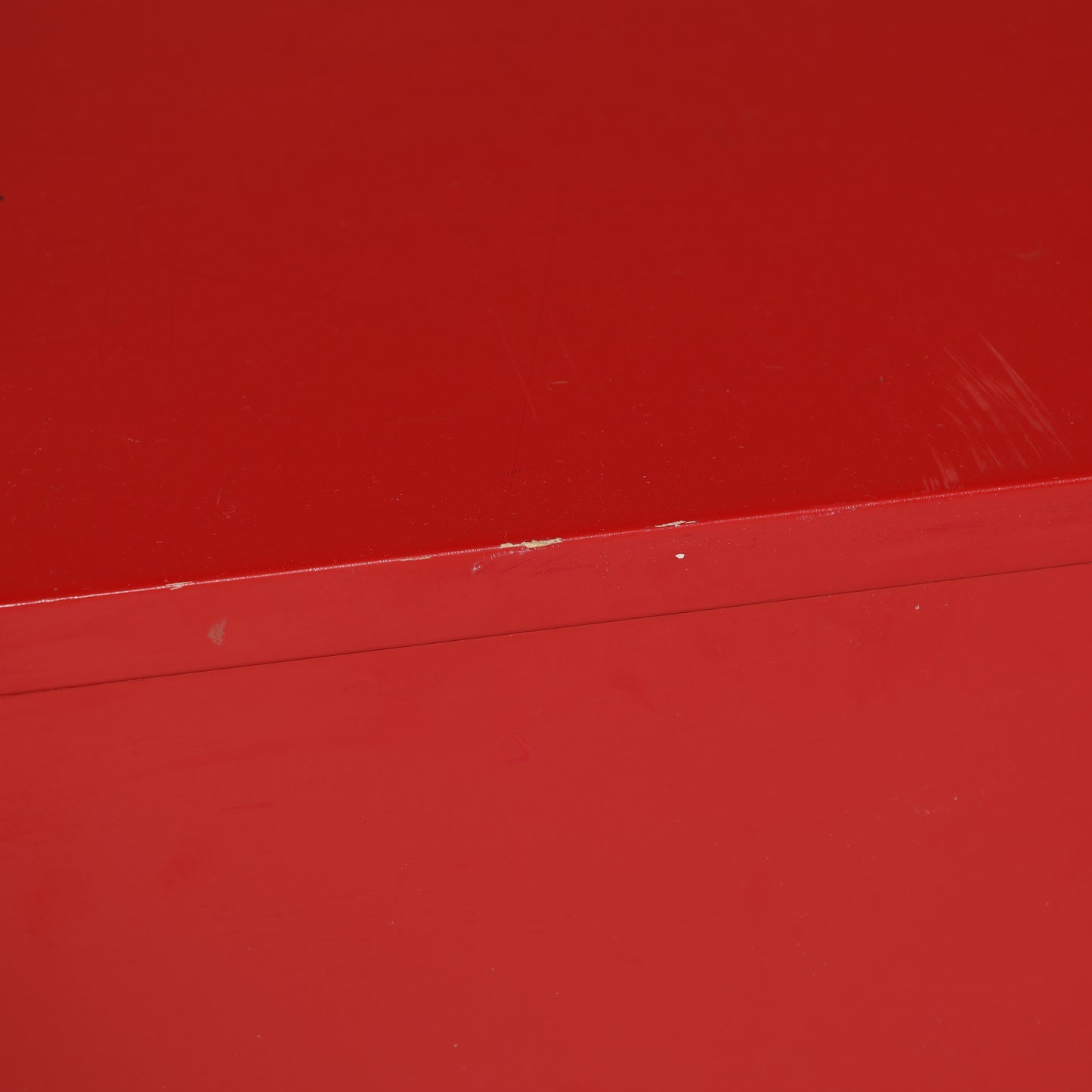 Nightstand Dresser by Asko Finland red lacquer 1960