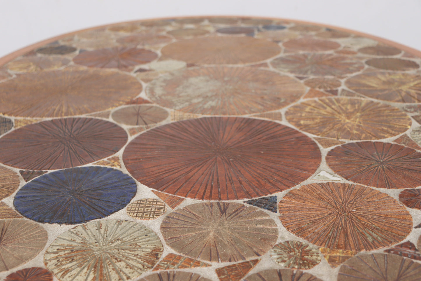 Coffee Table by Tue Poulsen Teak & Ceramic for Haslev Mobelsnedkeri Denmark 1960