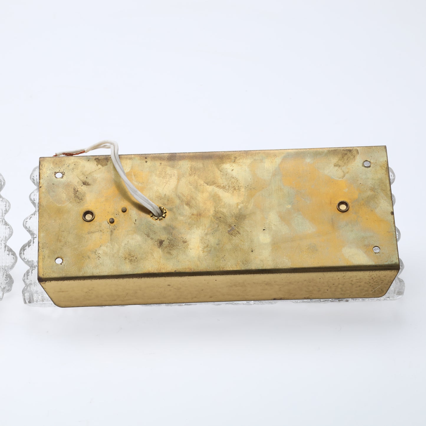 Glass Wall Lamp by Carl Fagerlund for Orrefors Sweden 1960s set of 2