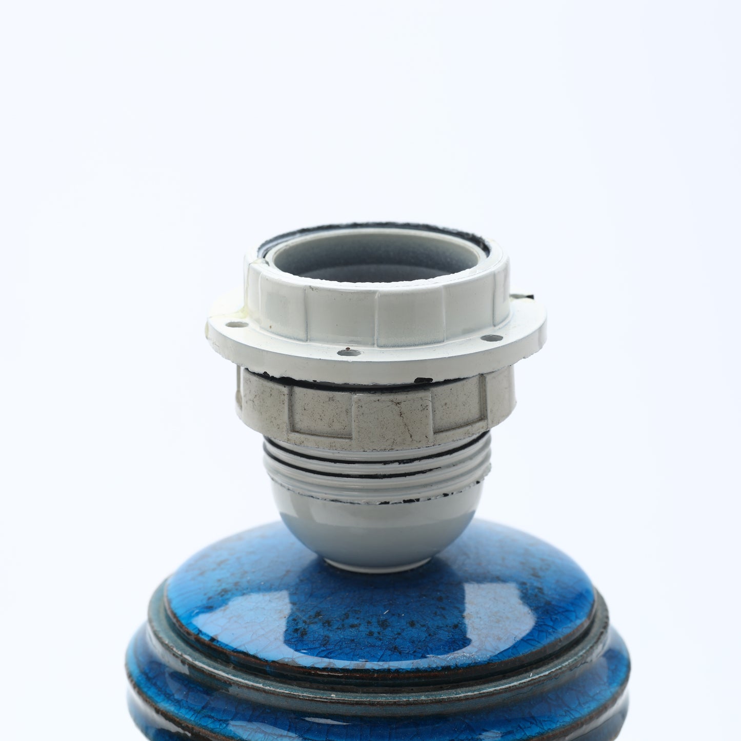 Nils Kählert pair of table lamp in Blue Glazing, Denmark, 1960s