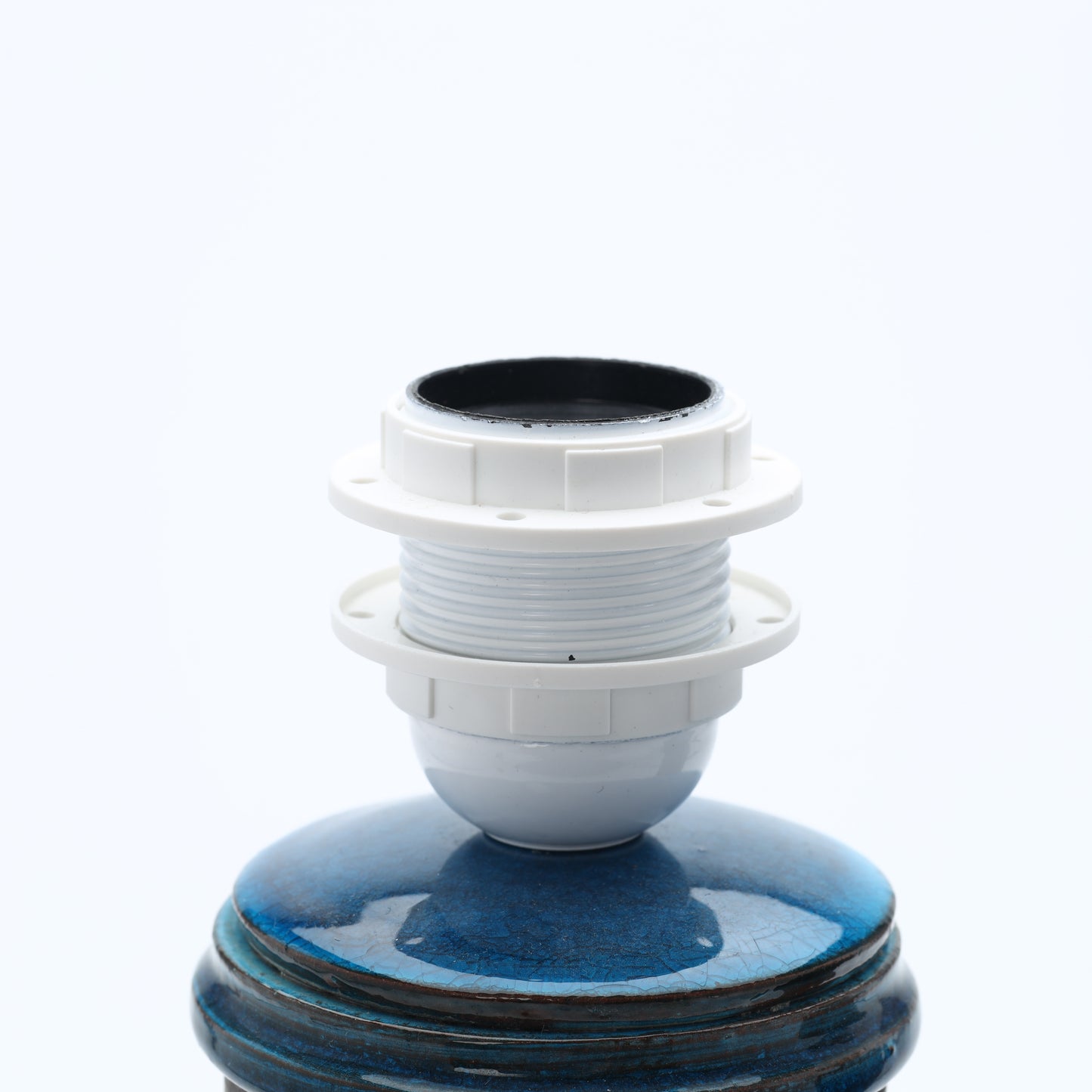 Nils Kählert pair of table lamp in Blue Glazing, Denmark, 1960s
