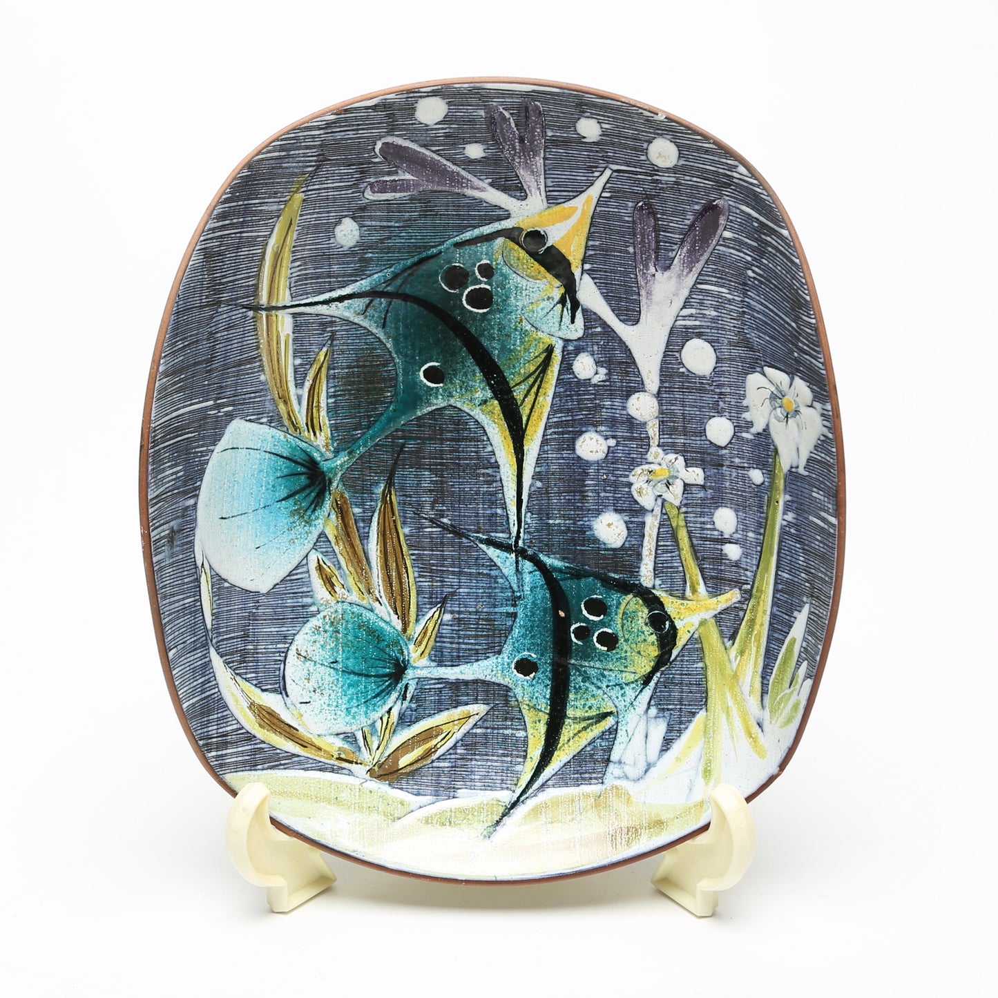 Tilgmans hand painted Ceramic Dish Sweden 1960